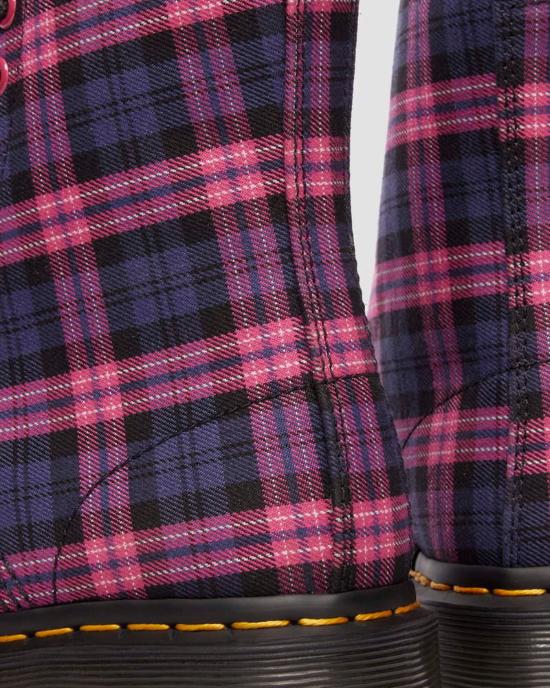 1460 Tartan Lace Up Boots 6