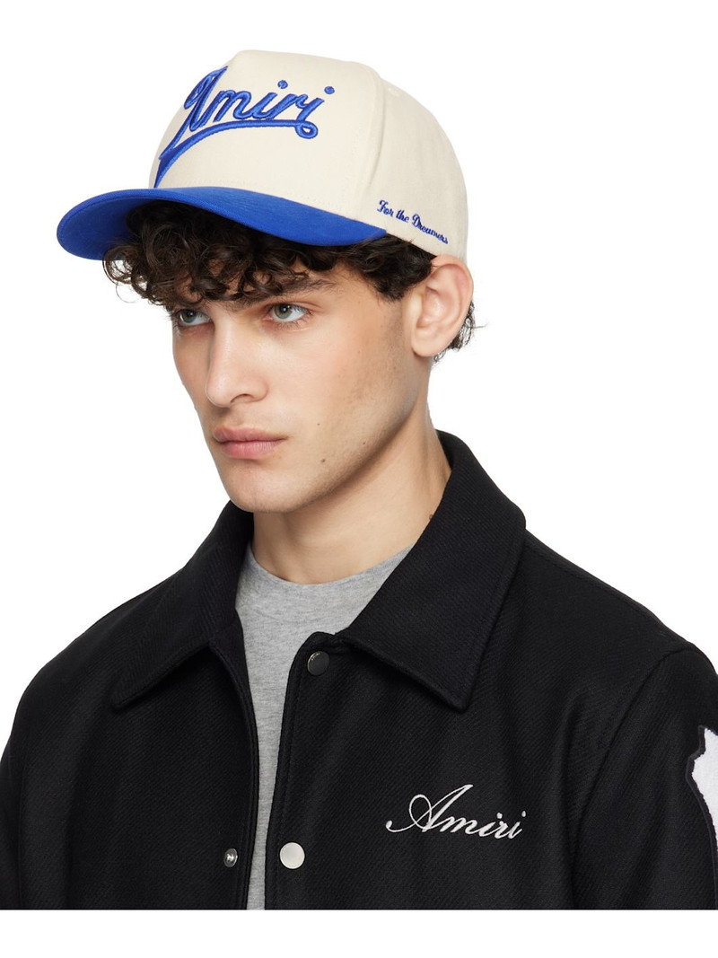 Off-White & Navy 'Amiri' Two Tone Canvas Cap 4