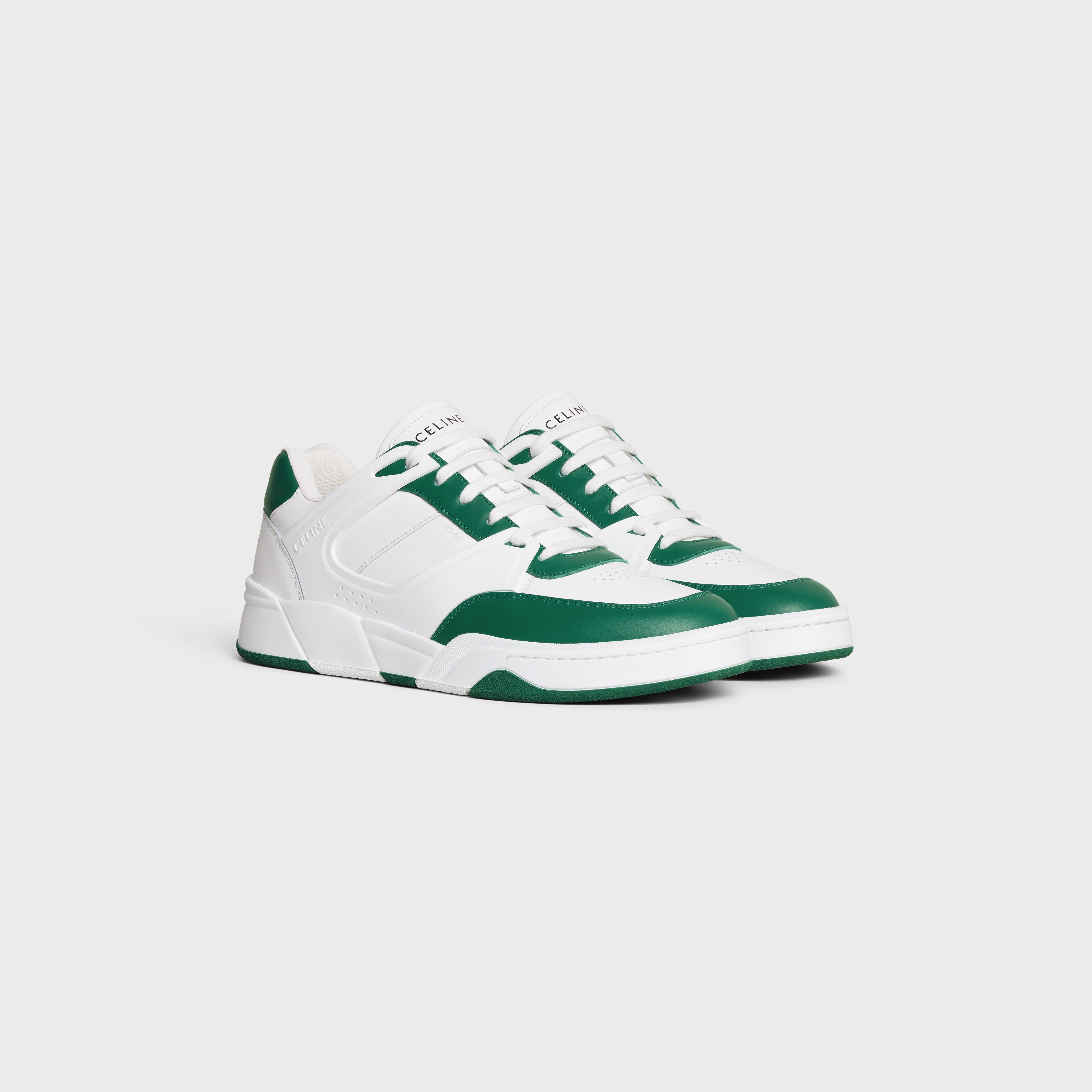 CELINE｜SNEAKERS (CT-07 CELINE TRAINER LOW LACE-UP SNEAK CELINE CELINE TRAINER CT-07 LOW LACE-UP SNEAKER in CALFSKIN