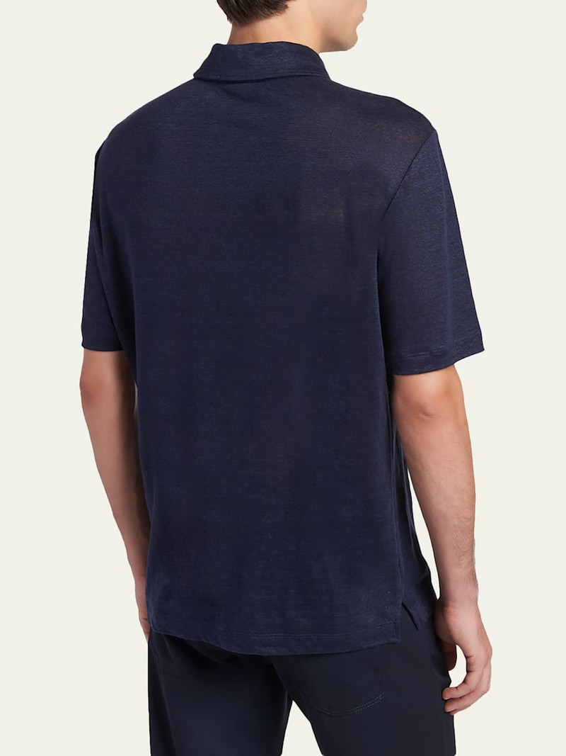 Men's Linen Classic-Fit Polo Shirt 3