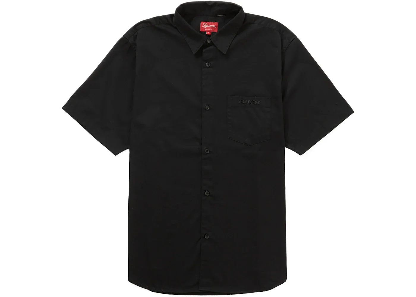 Supreme Supreme Croc Patch S/S Work Shirt Black - ac756104-c504 