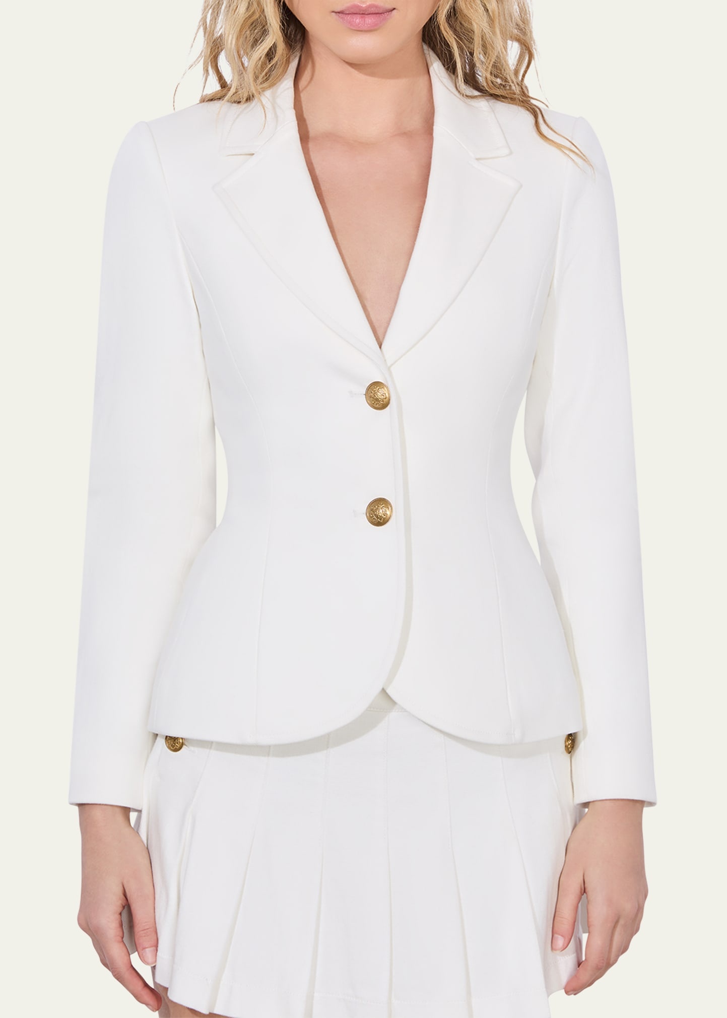 Iana Denim Sculpted Blazer - 5