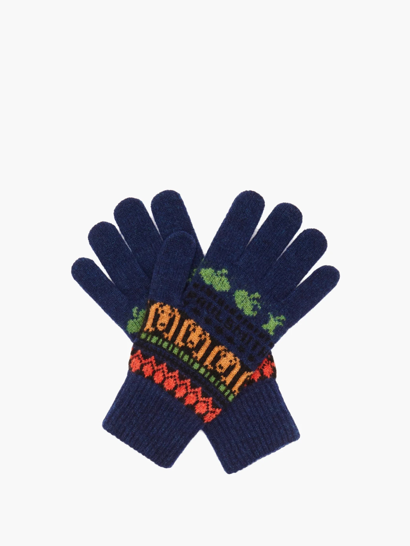 Homer Fair-Isle jacquard wool gloves - 3