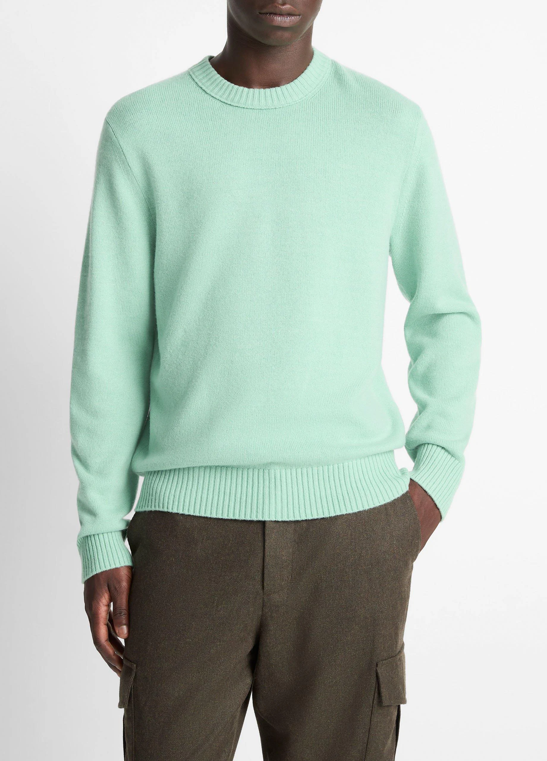 Wool-Cashmere Crew Neck Sweater - 1