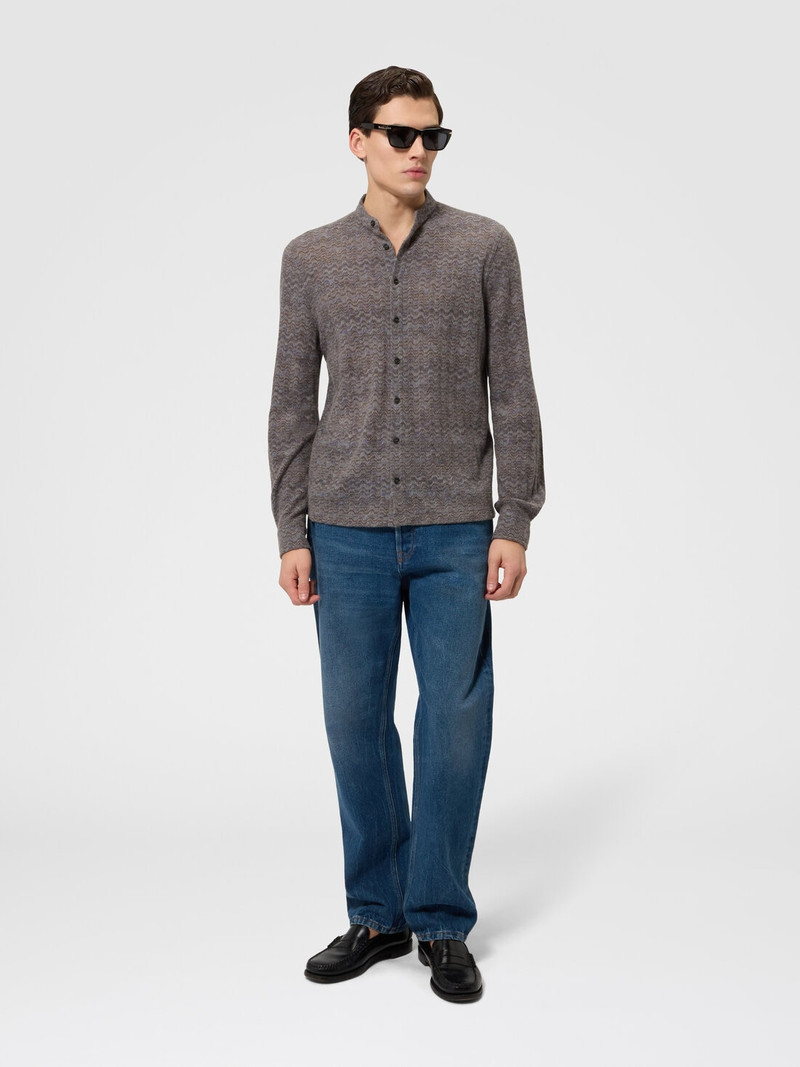 Missoni Cashmere and viscose shirt with band collar outlook