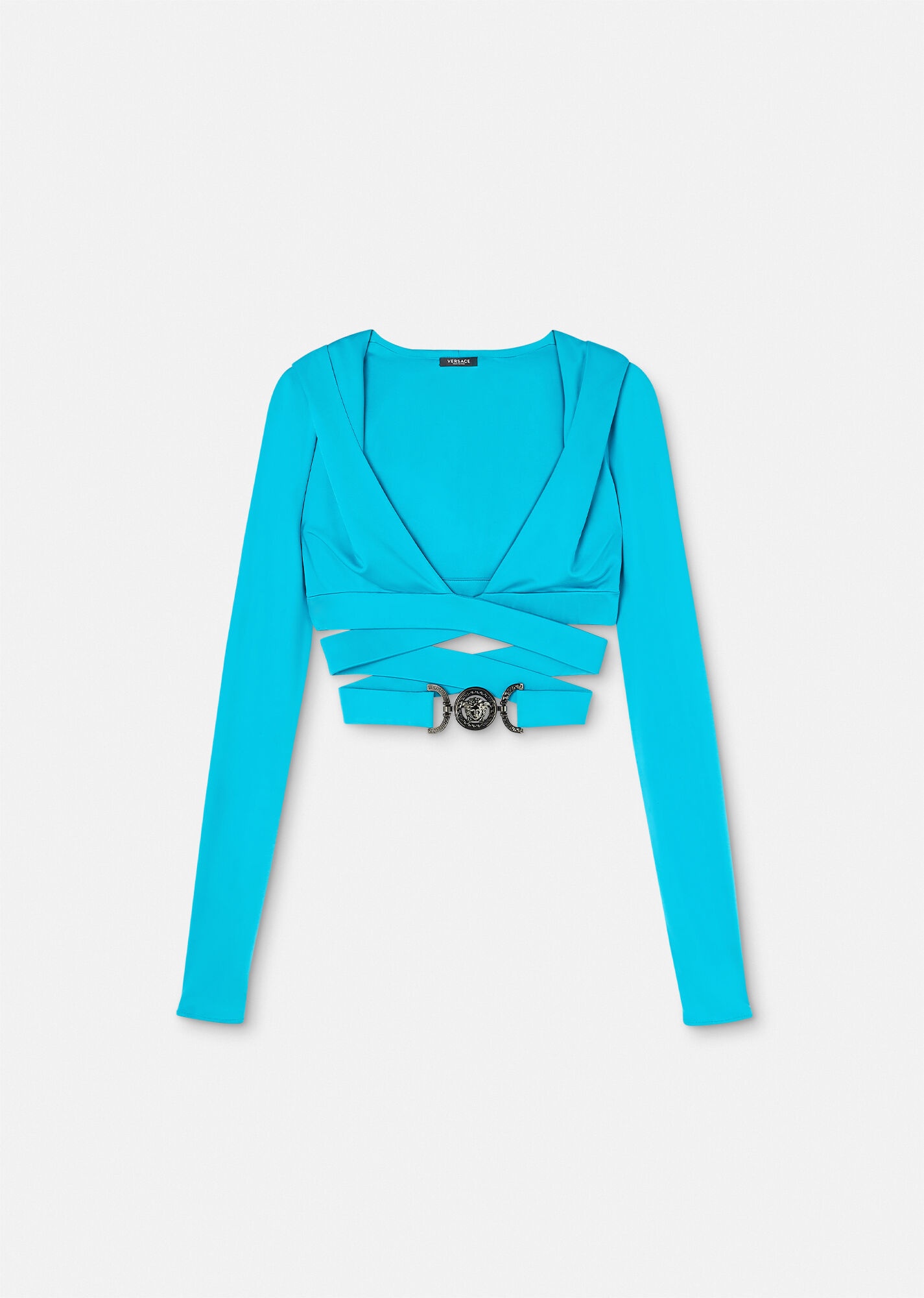 Medusa Biggie Crop Hoodie Top - 1
