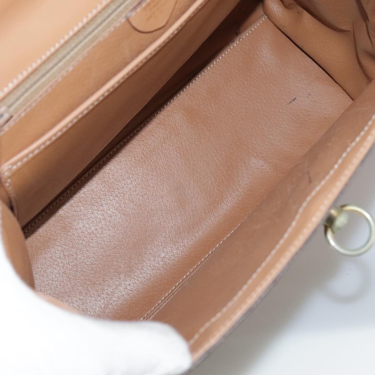 CELINE Macadam Canvas Hand Bag Pvc Leather Brown - 11