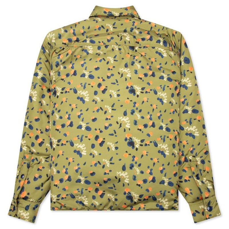 Marni DRIPPING JACKET - LEAF GREEN outlook