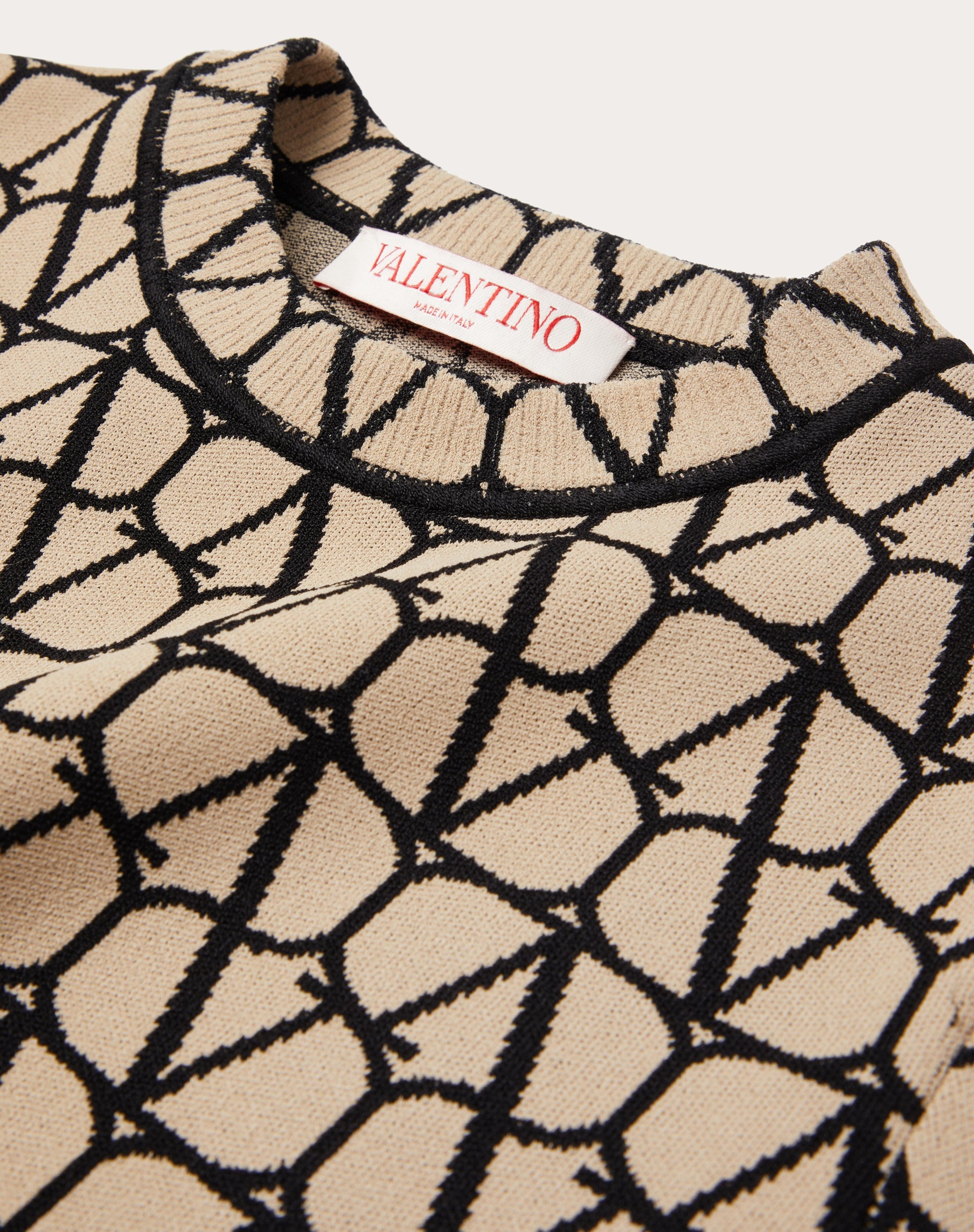 TOILE ICONOGRAPHE STRETCH VISCOSE JUMPER - 3