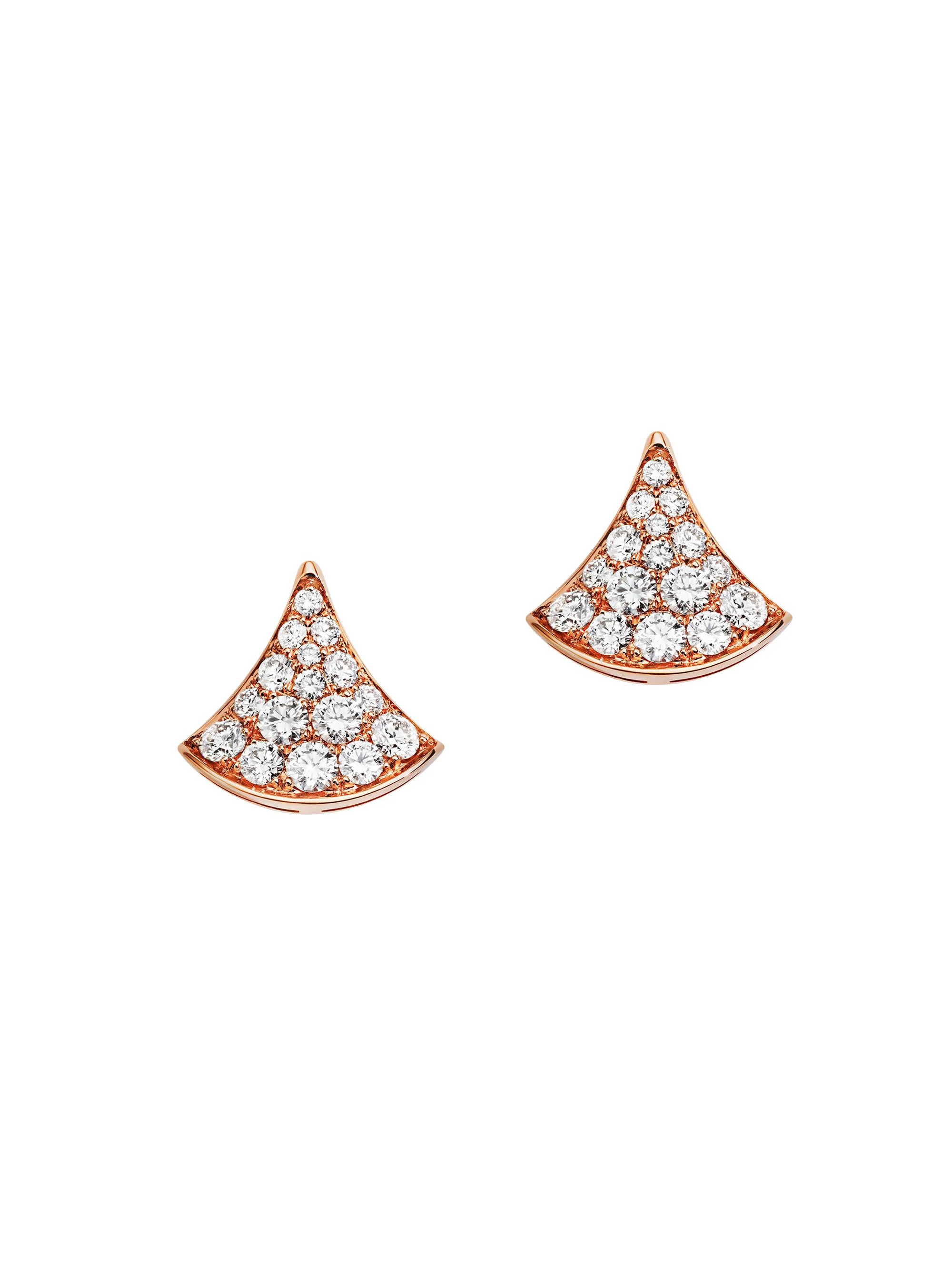 Women's 18K Rose Gold & 0.10 TCW Diamond Stud Earrings - Pink Gold - 1