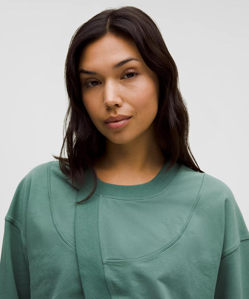 Lunar New Year Sueded Terry Front-Overlap Pullover 4