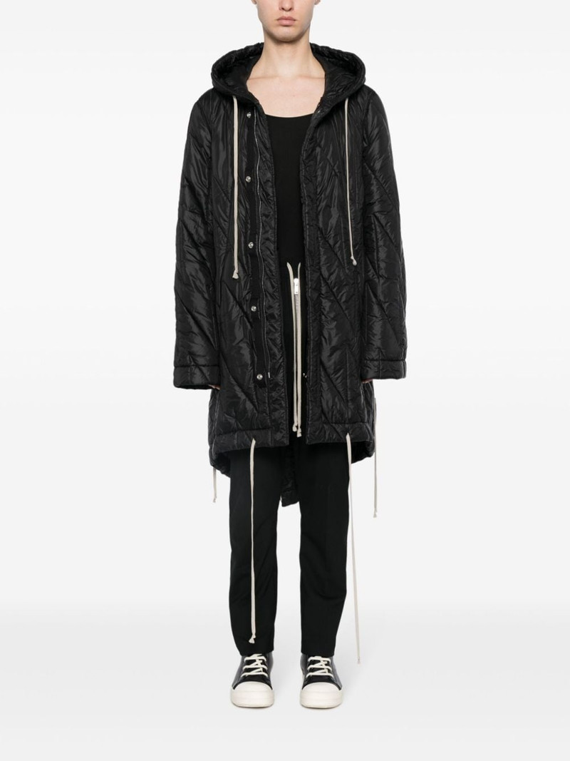 Rick Owens DRKSHDW fishtail hooded parka outlook