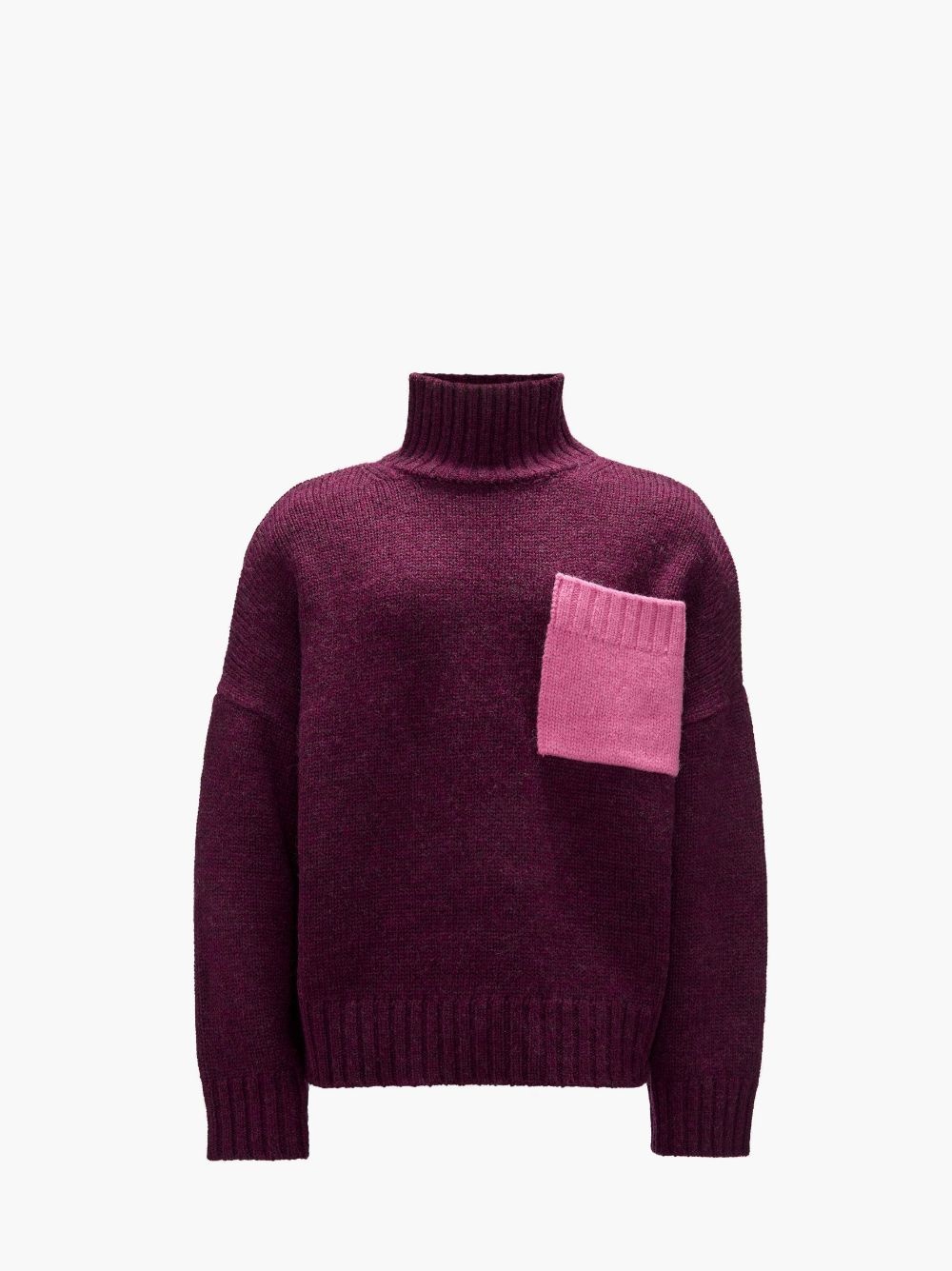 PATCH POCKET TURTLENECK SWEATER - 1
