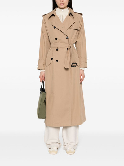 Herno belted cotton trench coat outlook