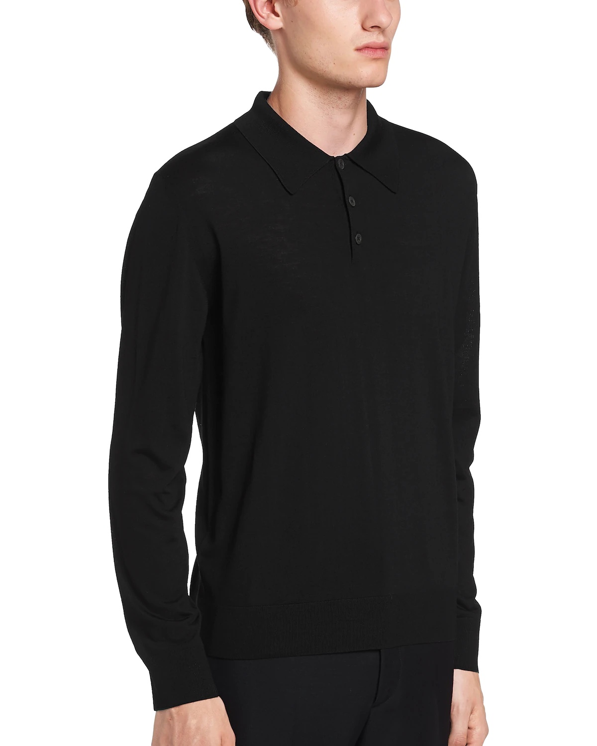 Worsted wool polo shirt - 5