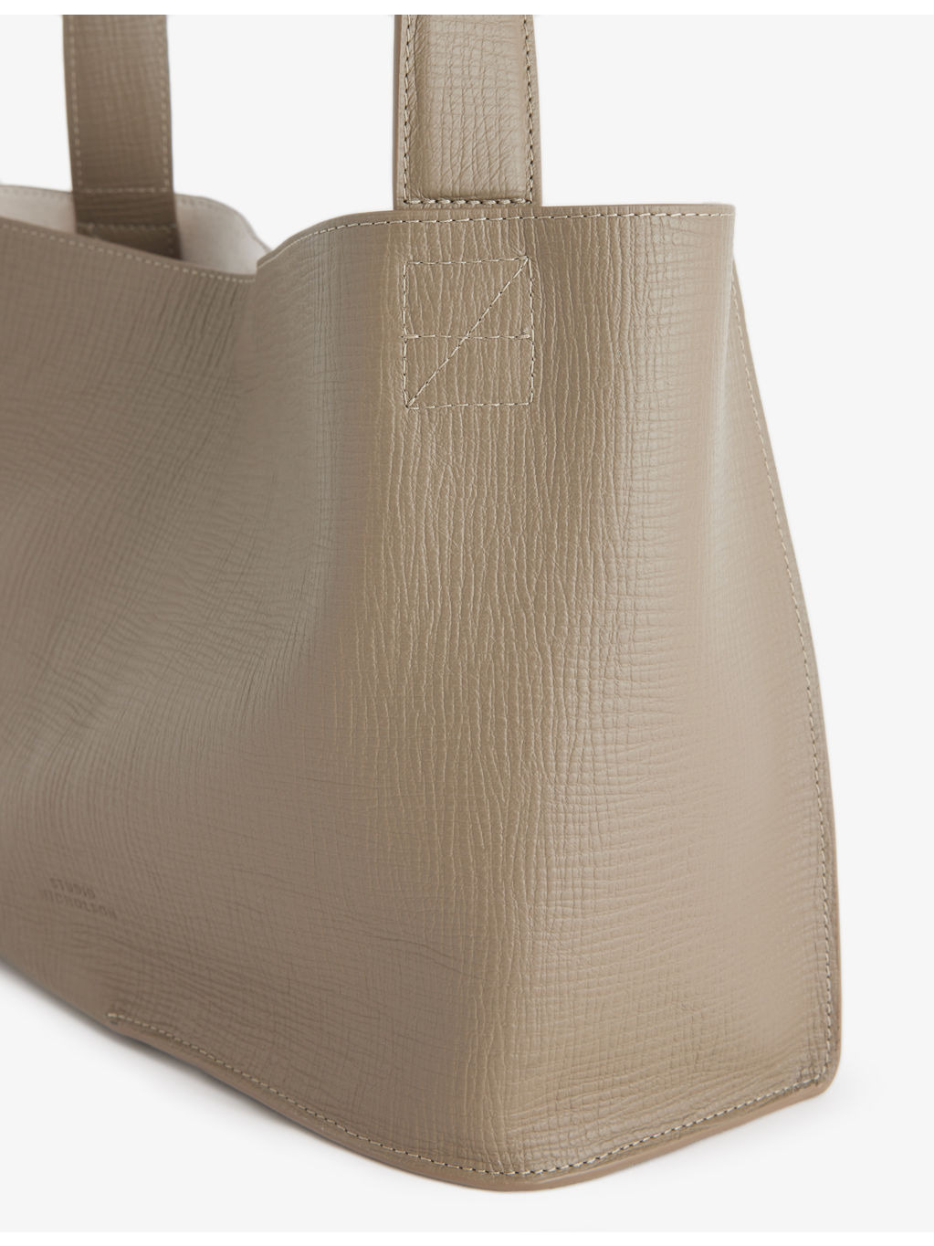 Medium Reflection Leather Tote Bag - 4