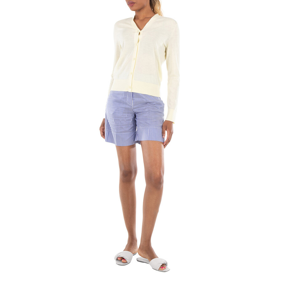 Burberry Asian Version Striped Silk Quality Shorts - 4