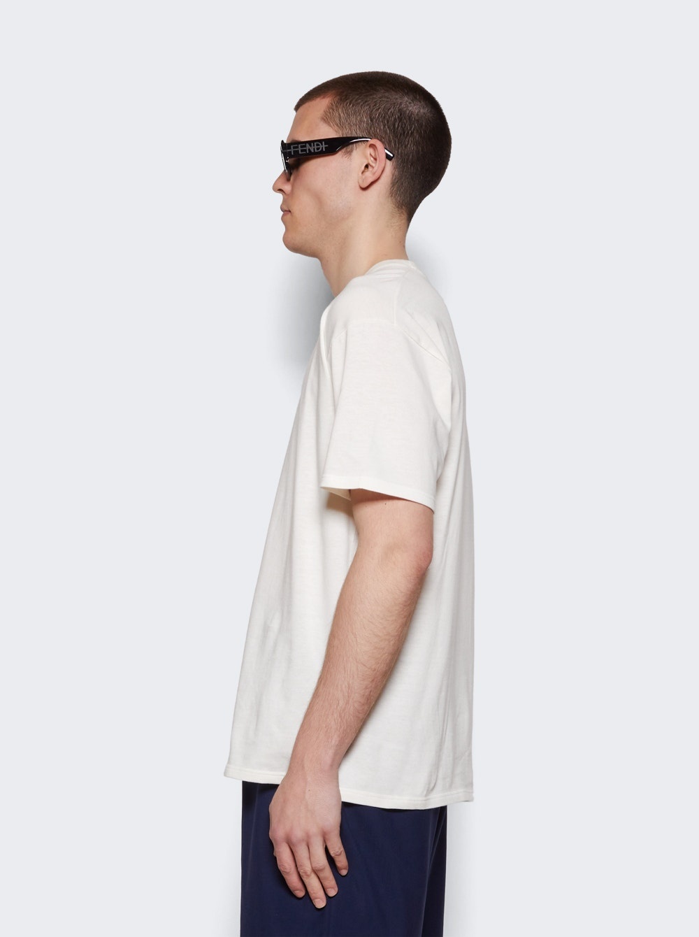 Peter Octopus Print Jersey Cotton T-Shirt White - 4