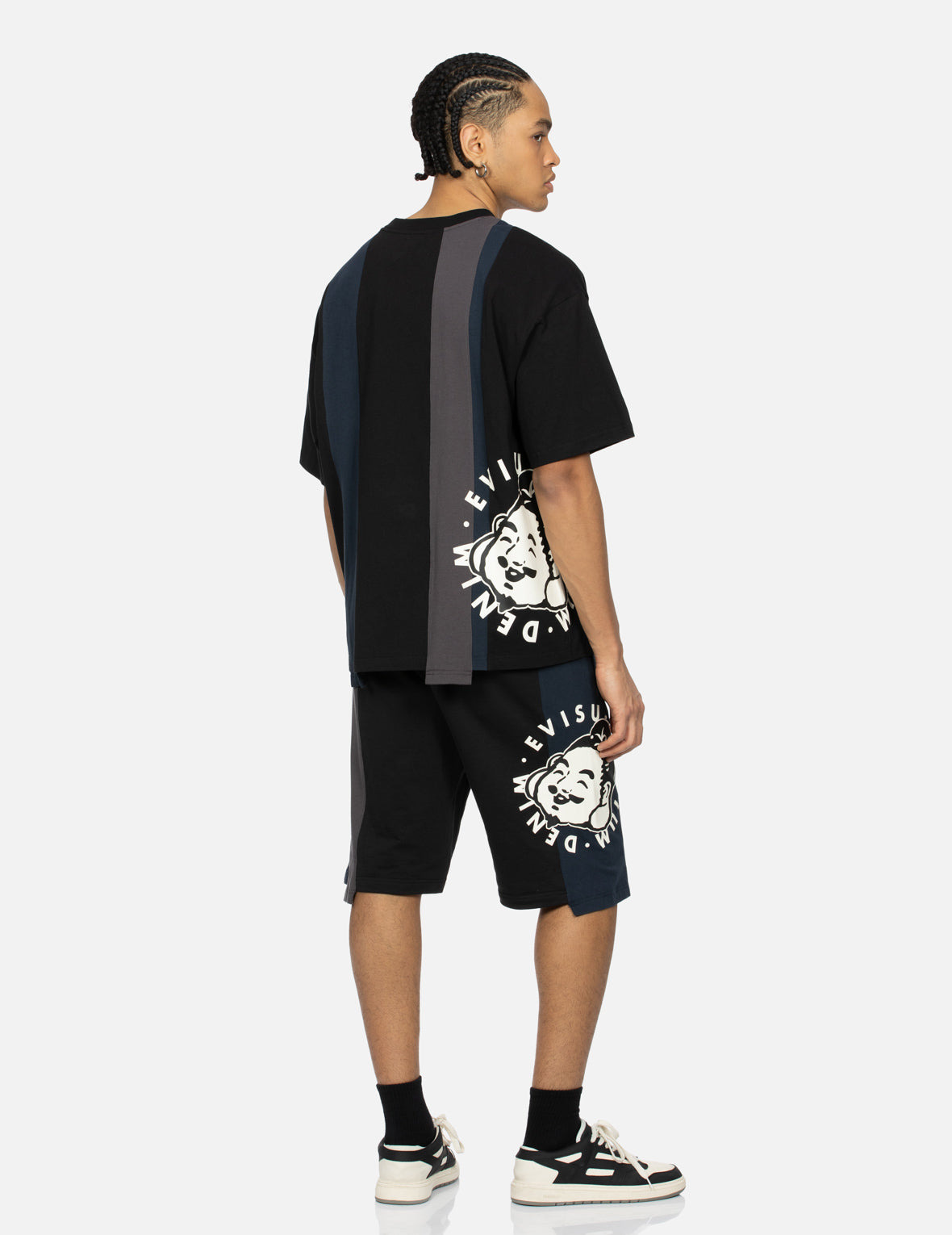 DECONSTRUCTED PLAYFUL GODHEAD PRINTED REGULAR FIT SWEAT SHORTS - 4