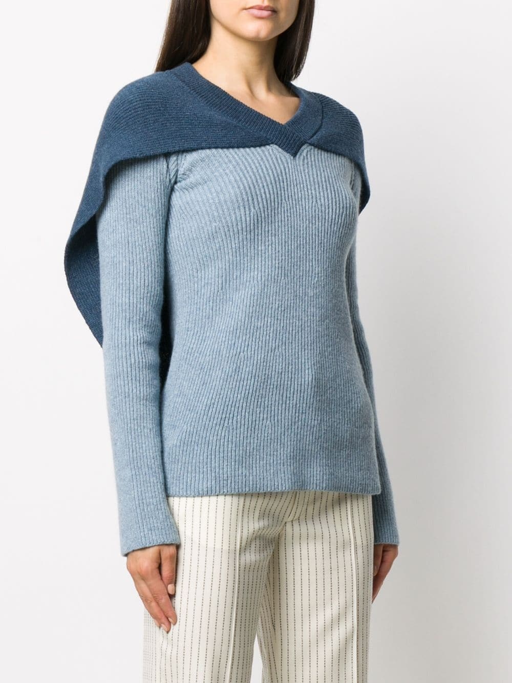 cape knitted jumper - 3