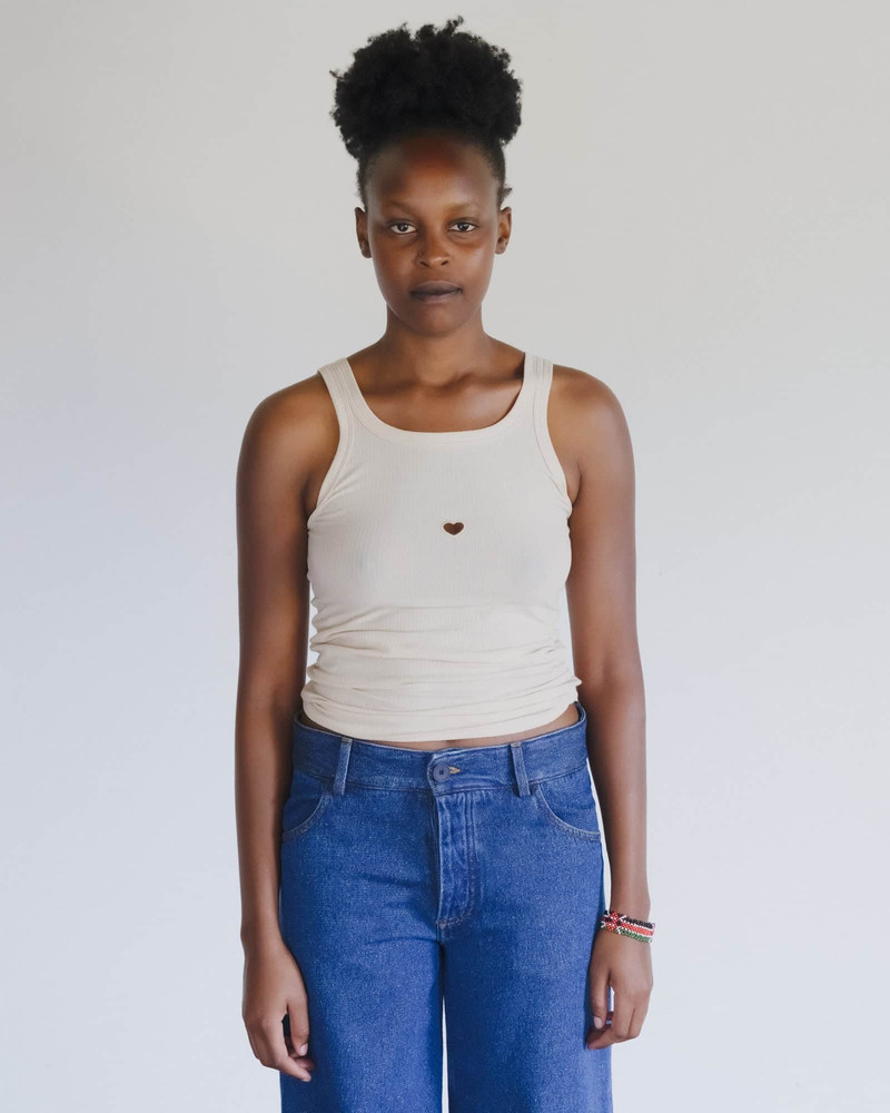 Heart Tank - Organic Cotton Rib 1