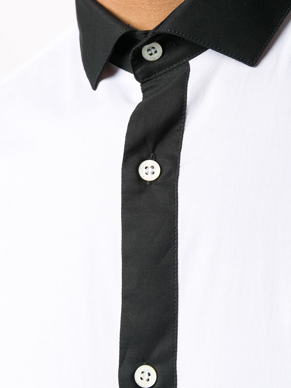 platinum cut two-tone shirt - 5