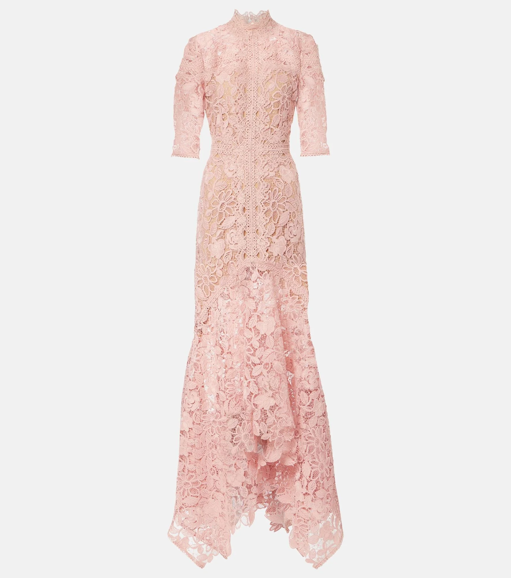 Floral lace gown - 1