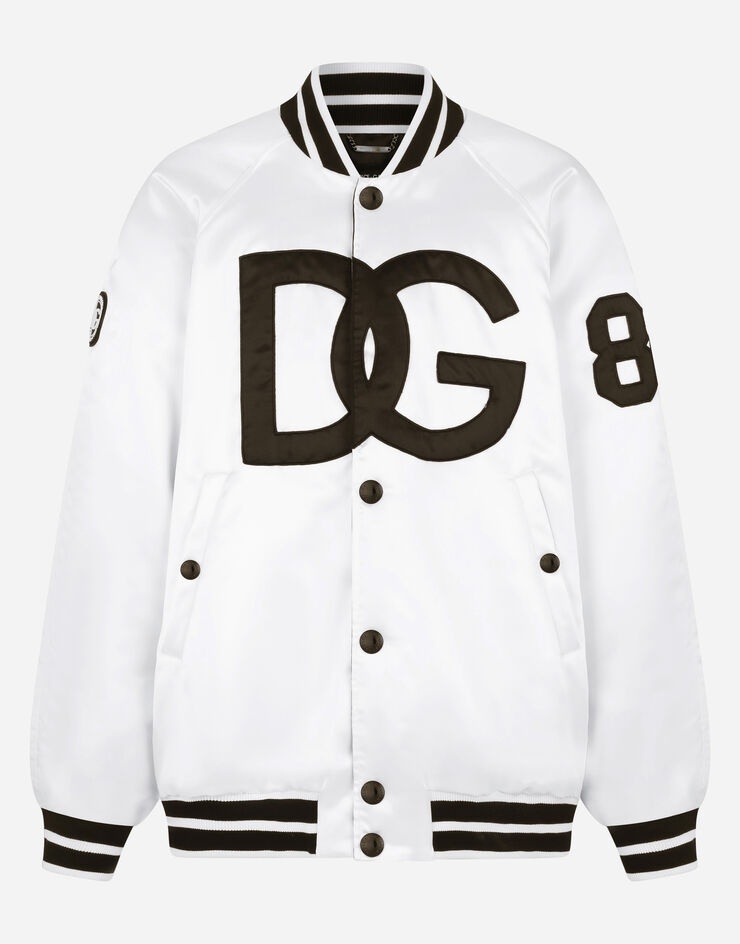 Satin jacket with DG embroidery and patch - 3