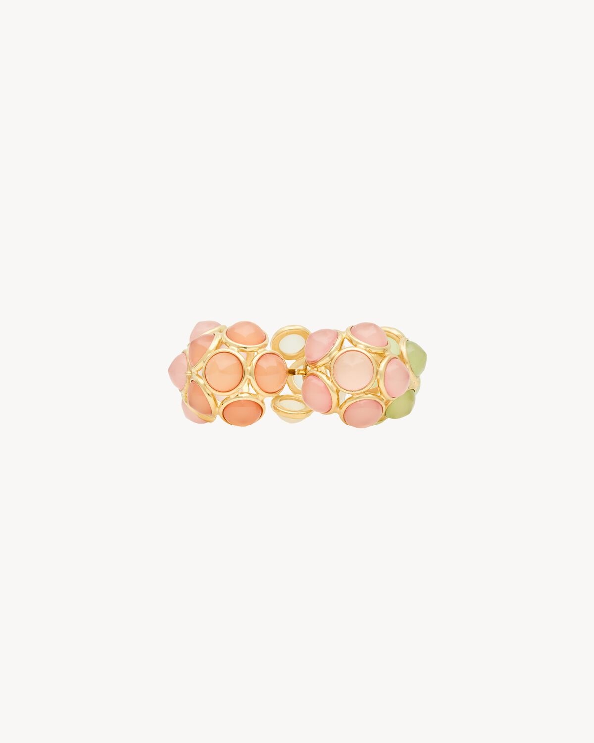 FLOWER BRACELET IN RESIN AND METAL - 2