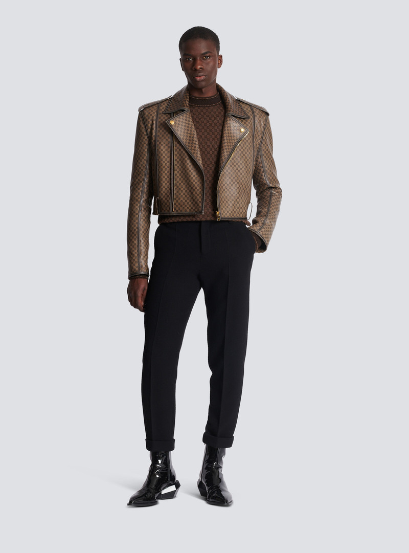 Balmain Knit jumper with mini monogram outlook