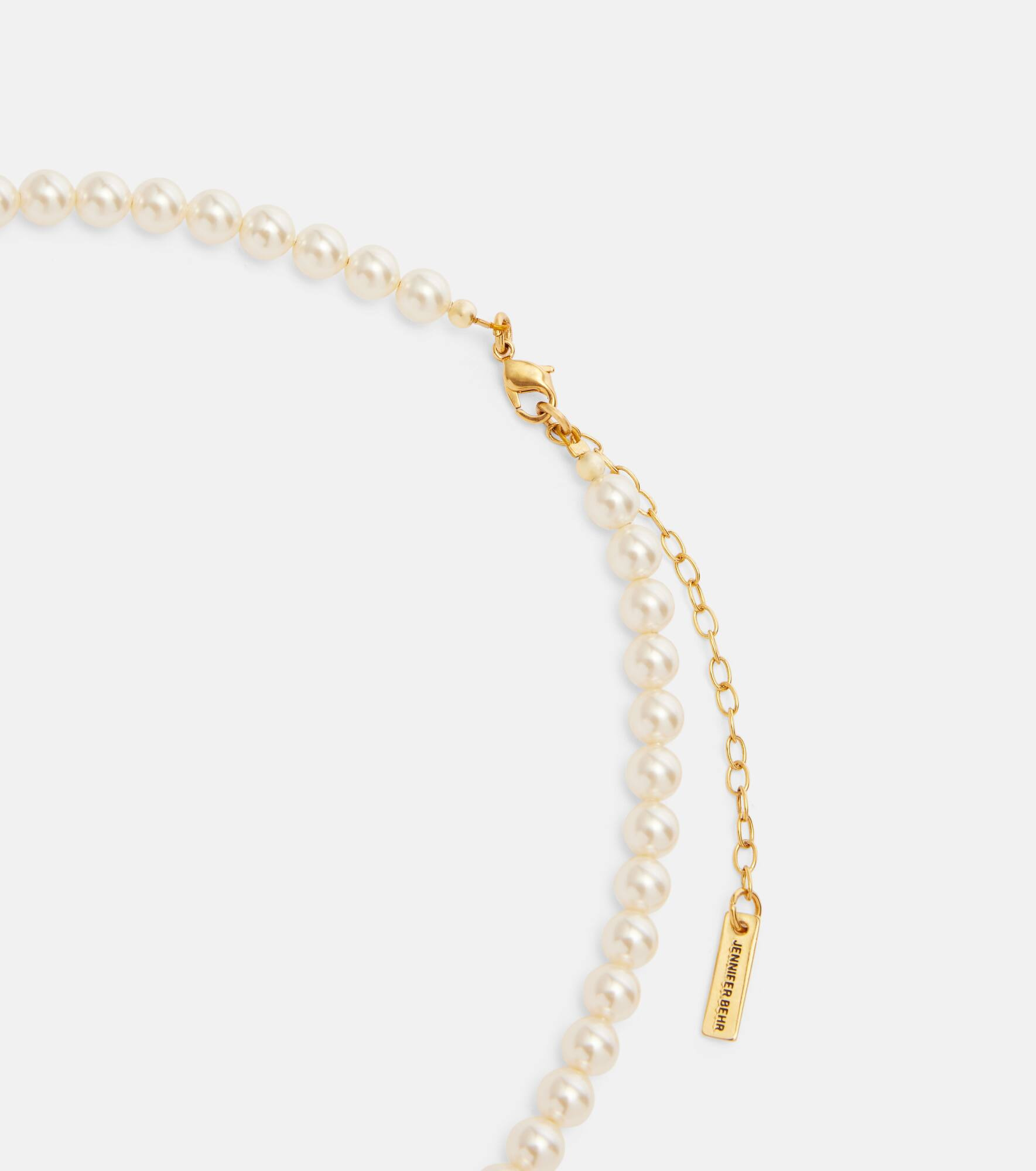 Siren faux pearl gold-plated necklace - 2