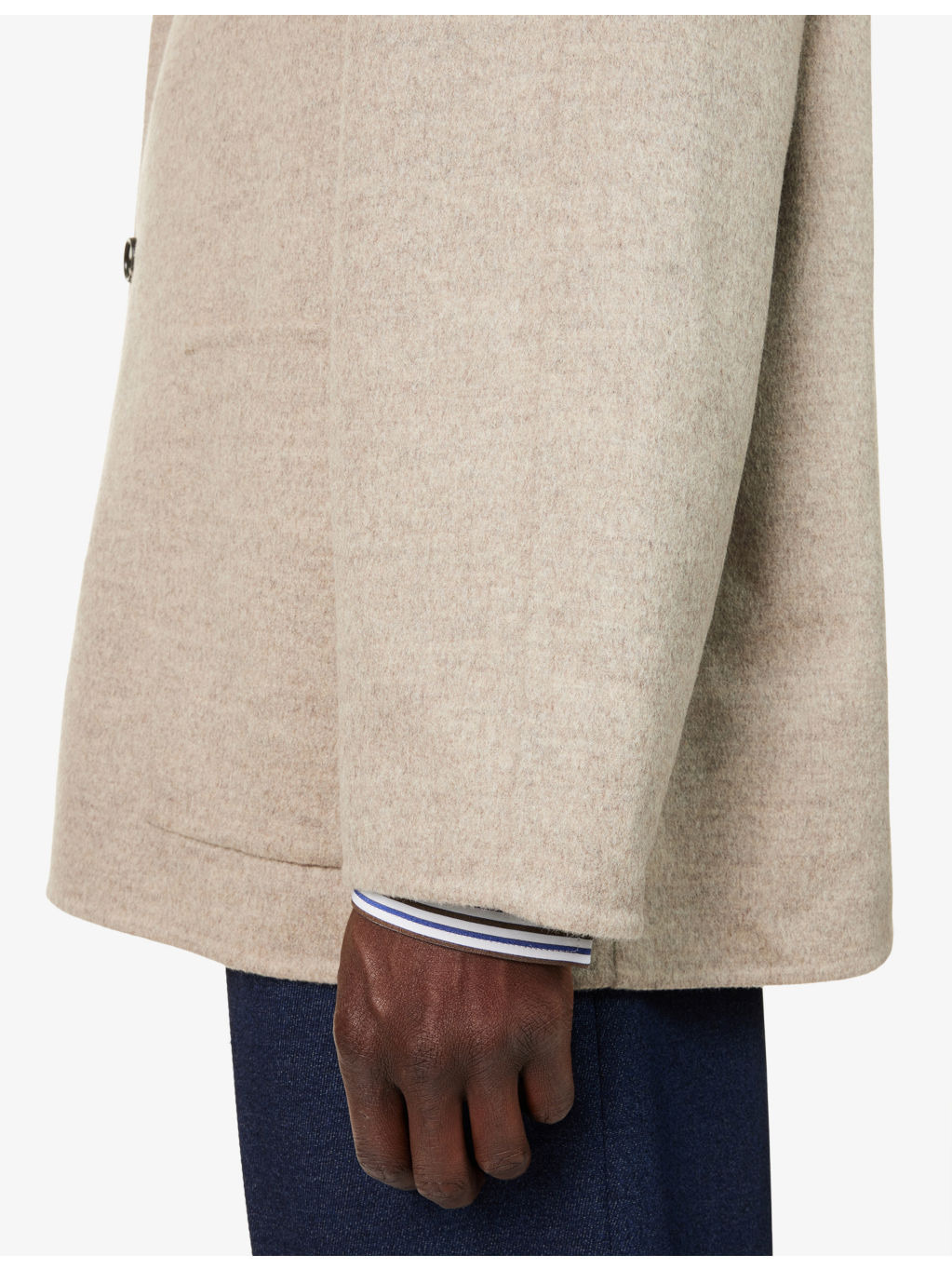 Boxy-Fit Double Wool-Cashmere Jacket - 5