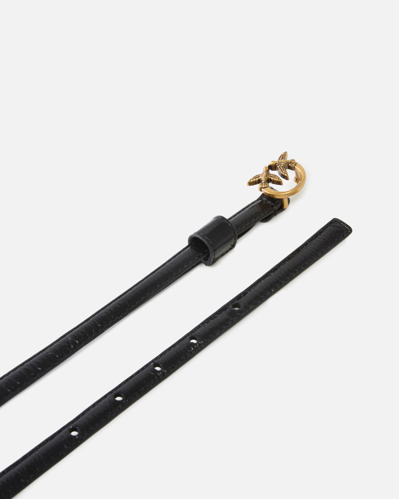 THIN BELT WITH LOVE BIRDS BUCKLE, 1 CM 3