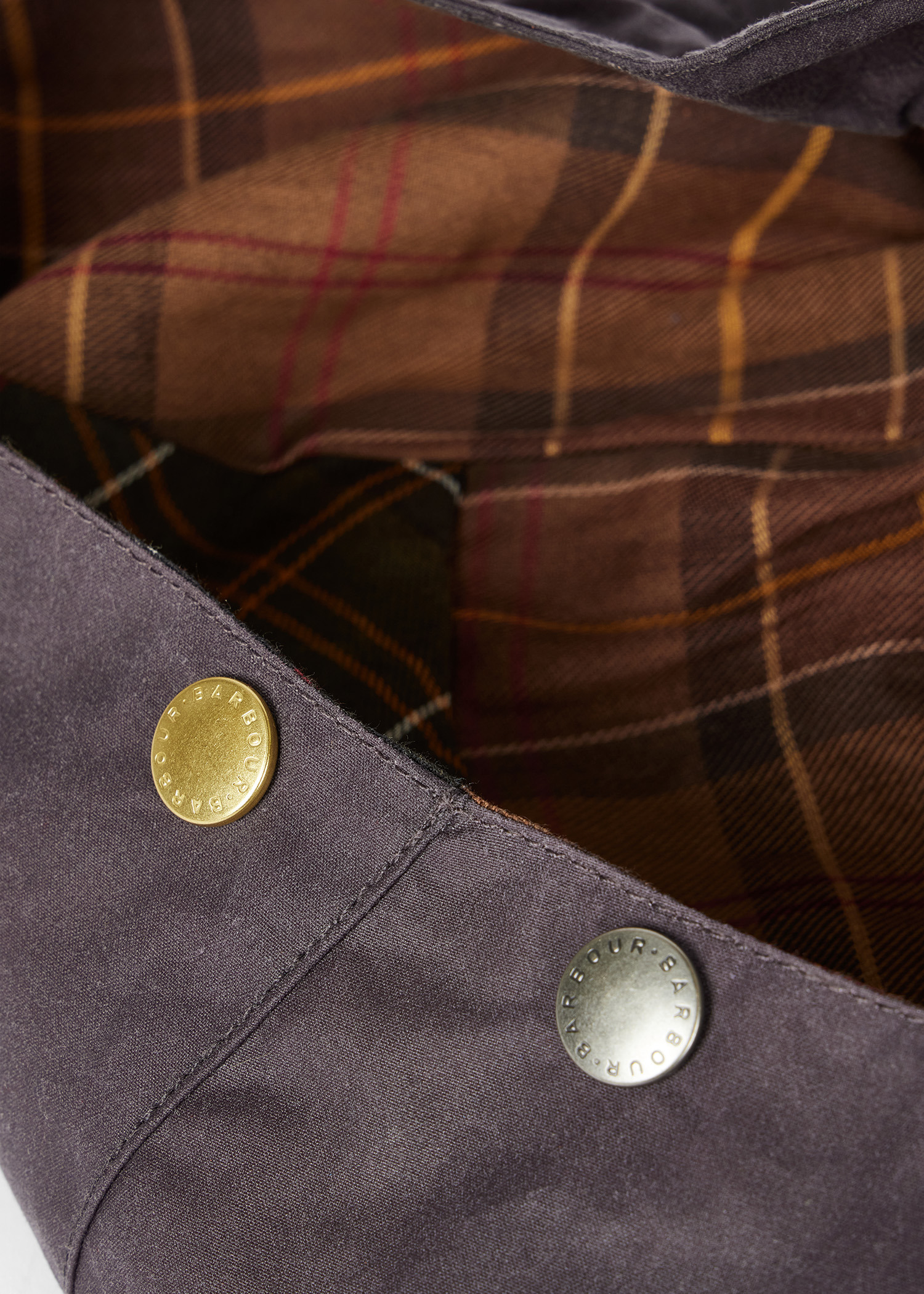 Paul Smith loves Barbour - Grey Lilac Waxed Hood - 4