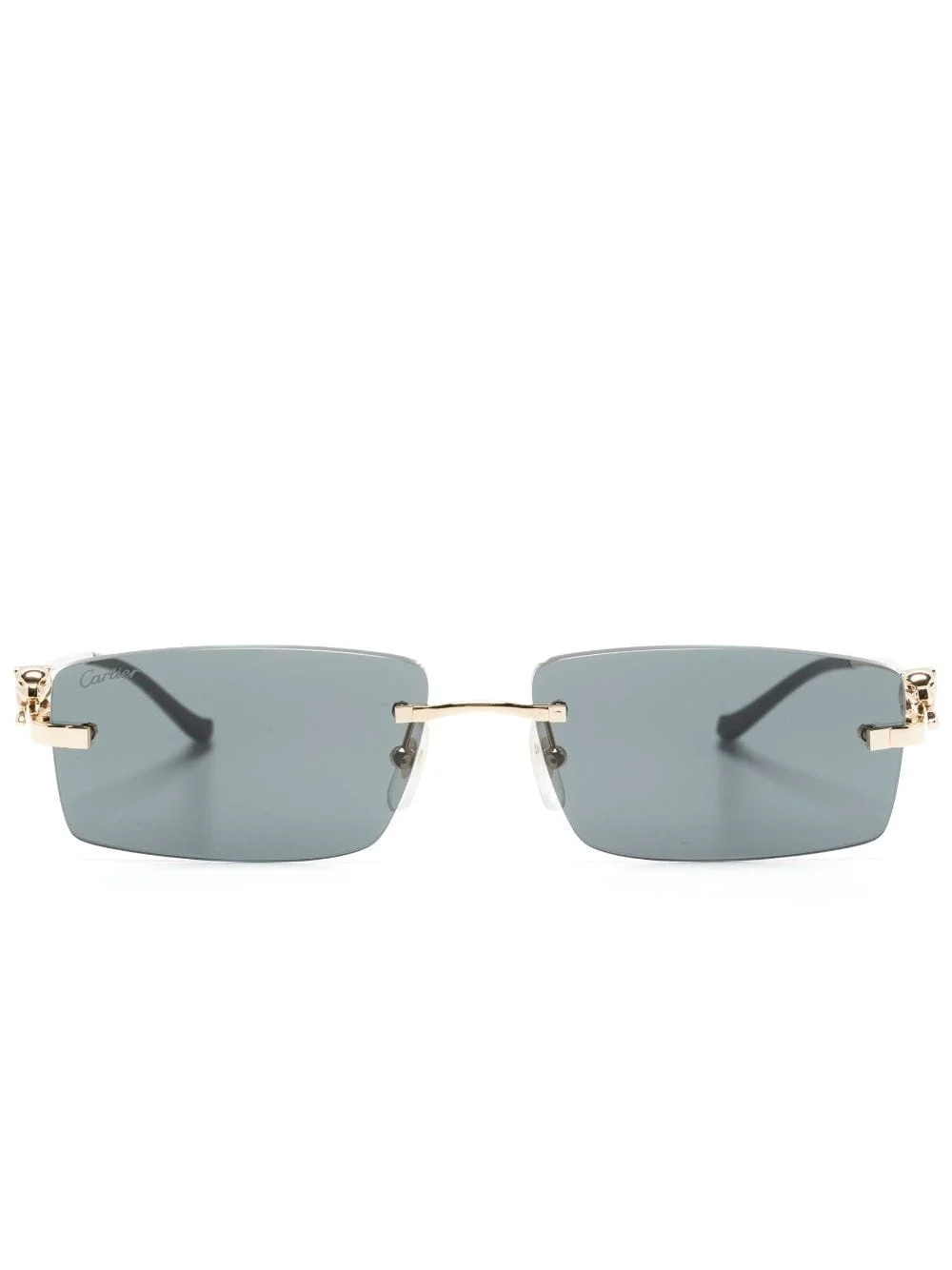 Panther rectangle-frame sunglasses - 1