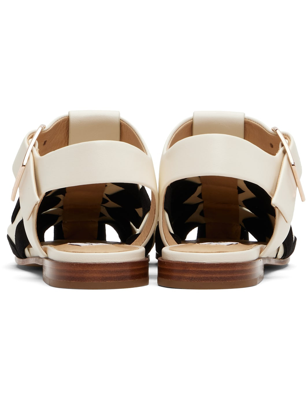 Black & Off-White Willow Sandals - 2