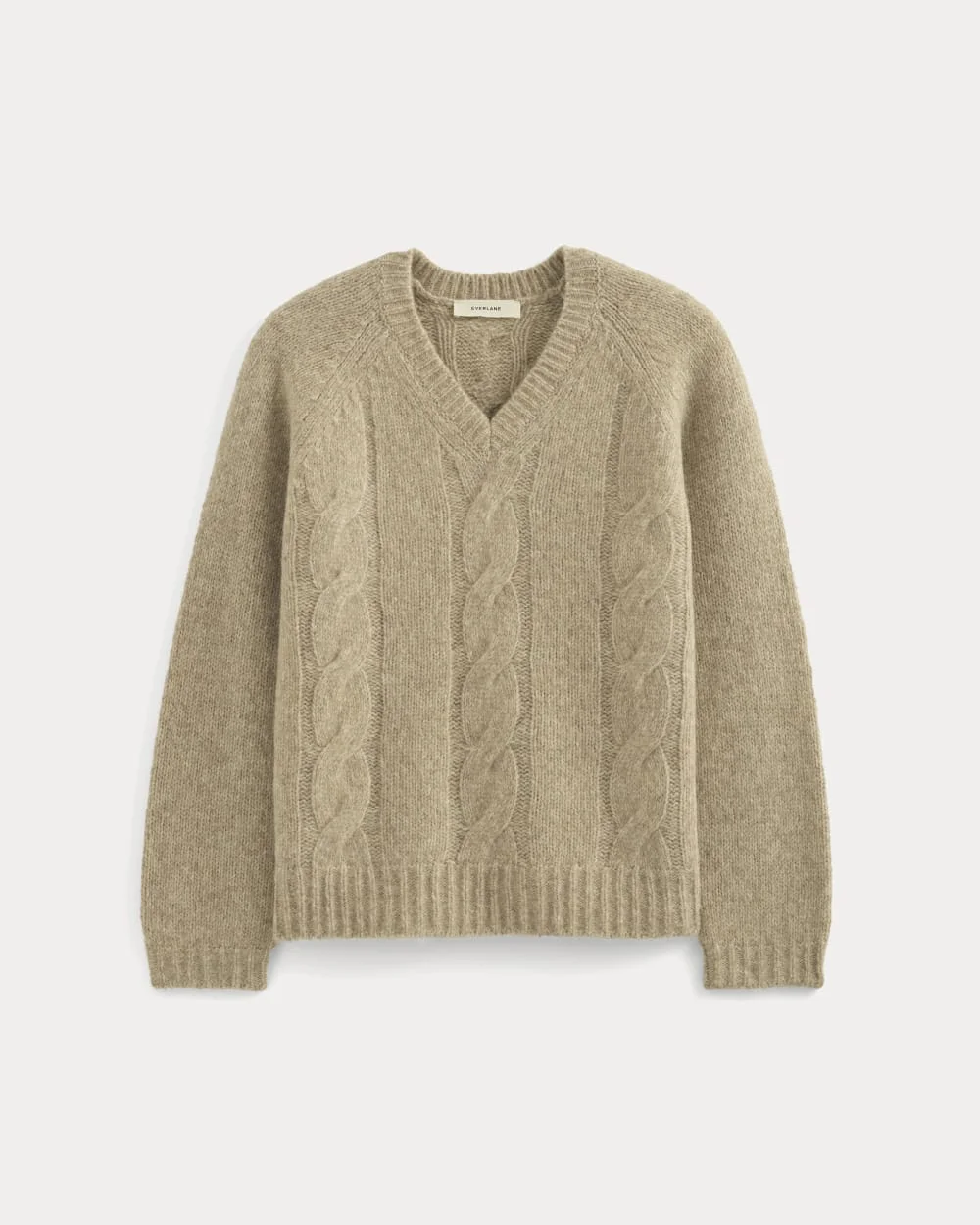 CLOUD CABLE V-NECK SWEATER - 1