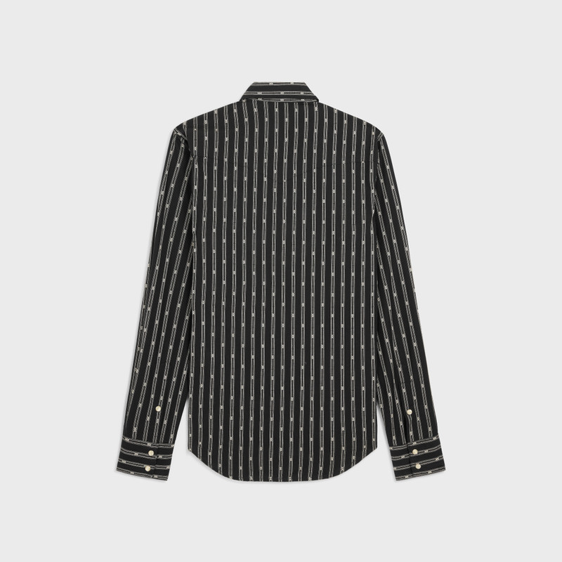 CELINE western shirt in triomphe striped cotton outlook