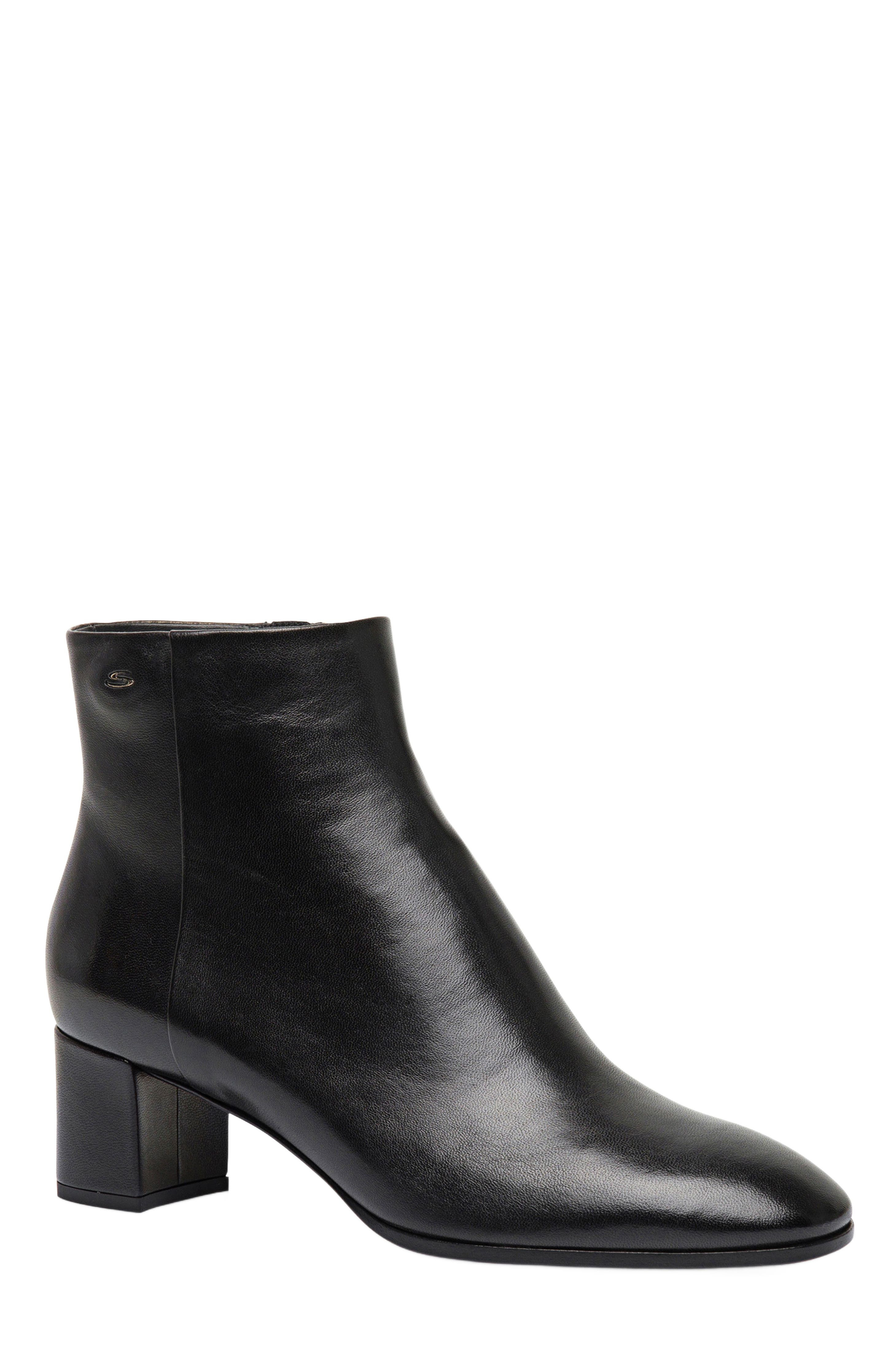 Santoni Women's Halfrida Black Zip Up Bootie at Nordstrom - 2
