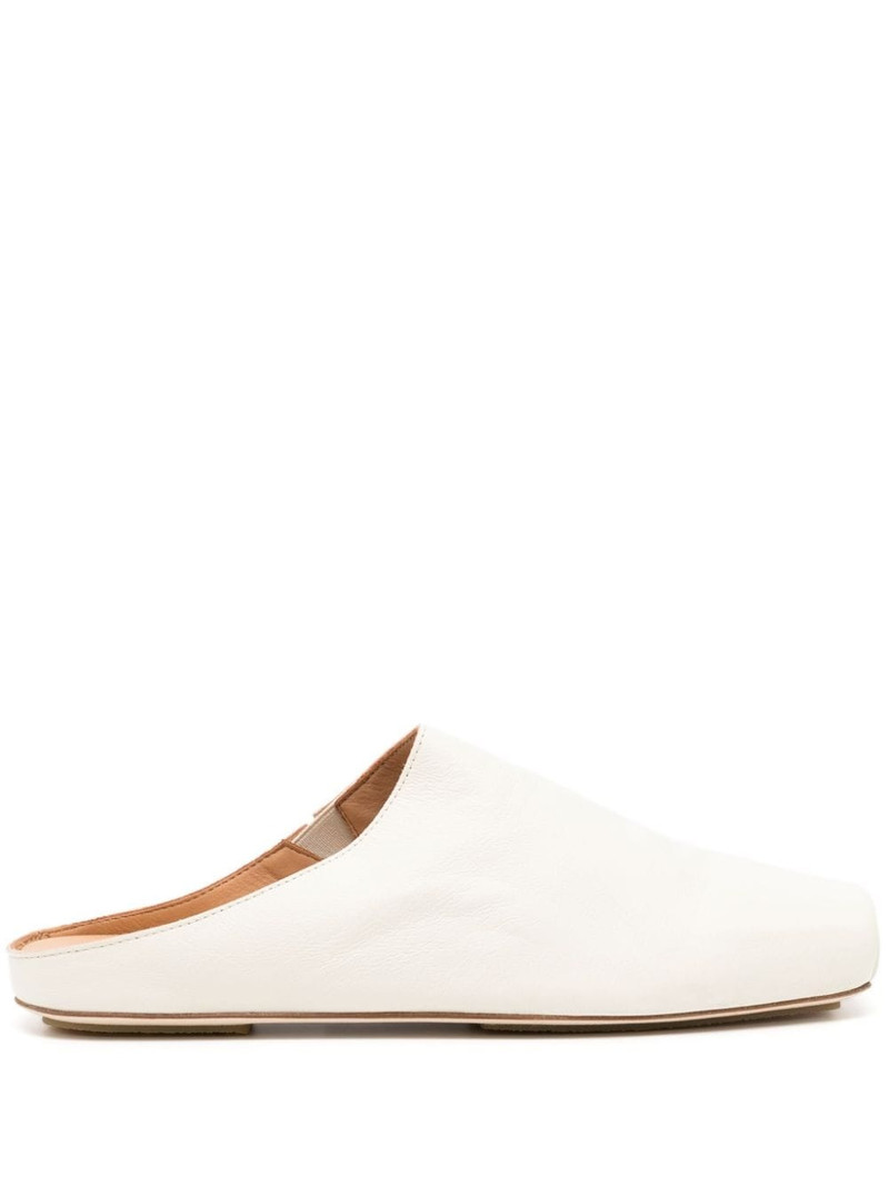 square-toe leather slippers 1