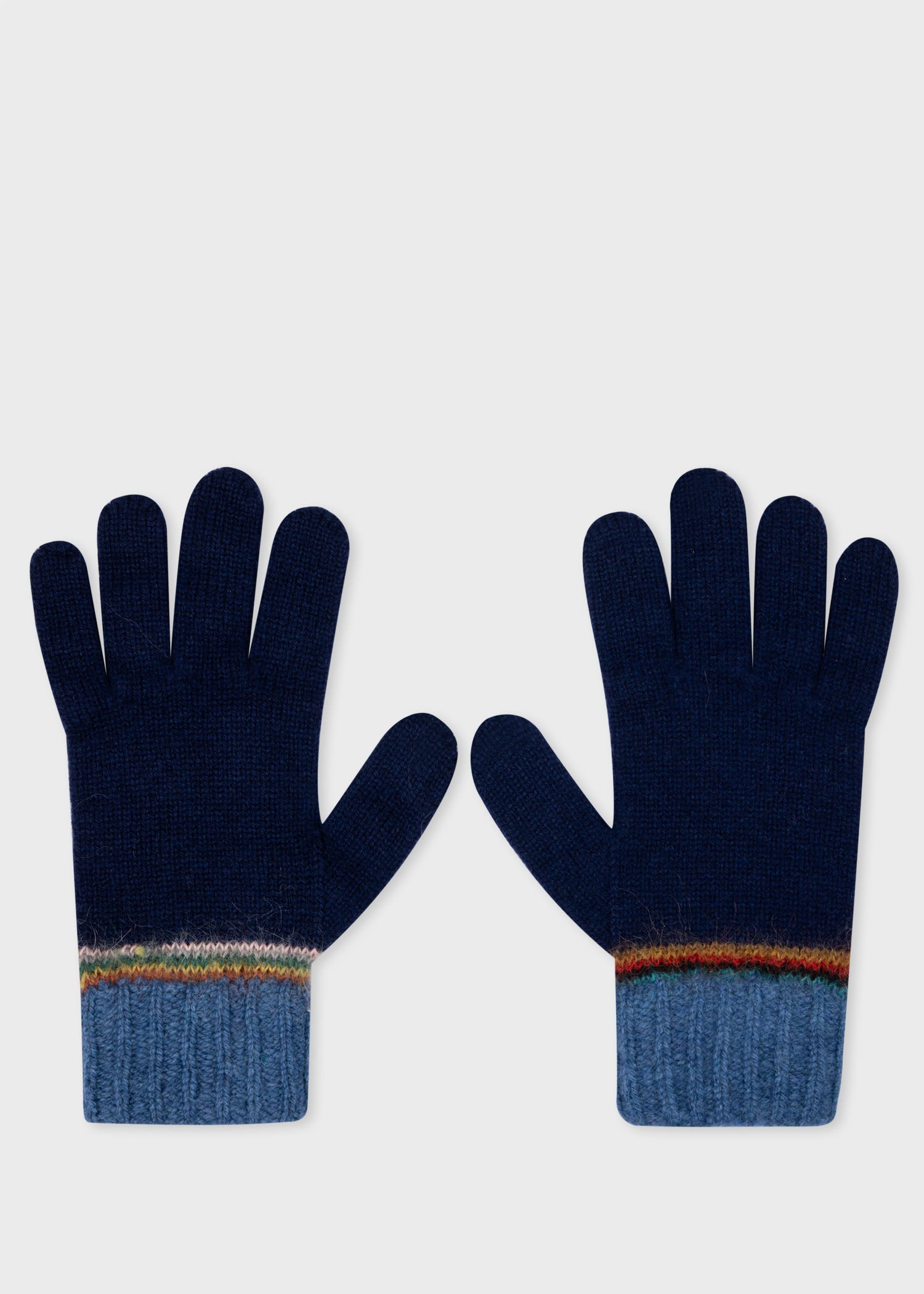 'Signature Stripe' Intarsia Gloves - 1