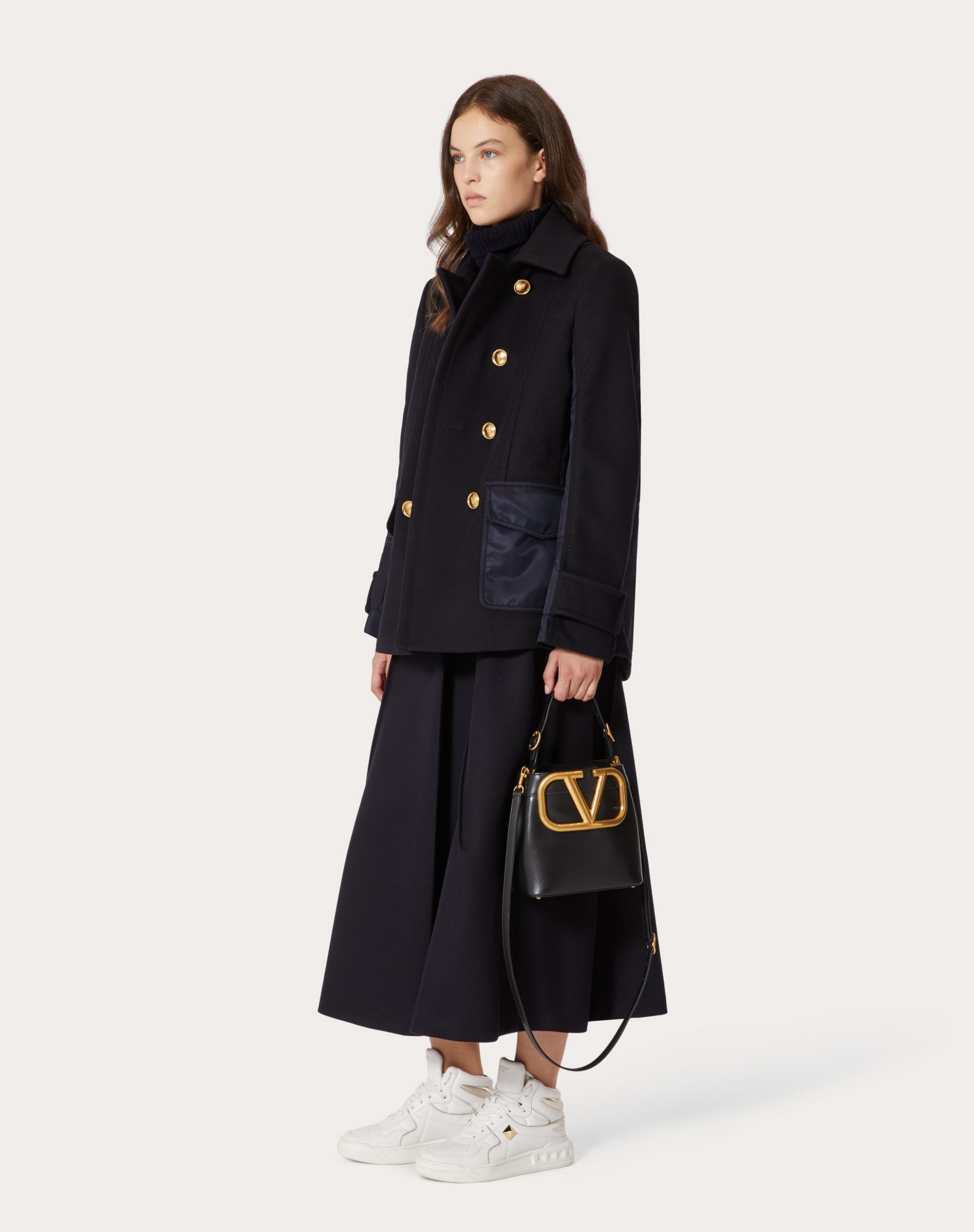 COMPACT DRAP PEA COAT - 2