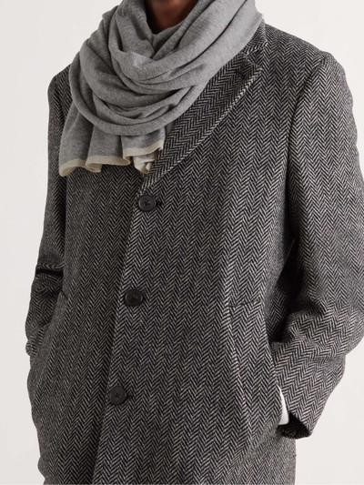 Brunello Cucinelli Contrast-Tipped Cashmere Scarf outlook