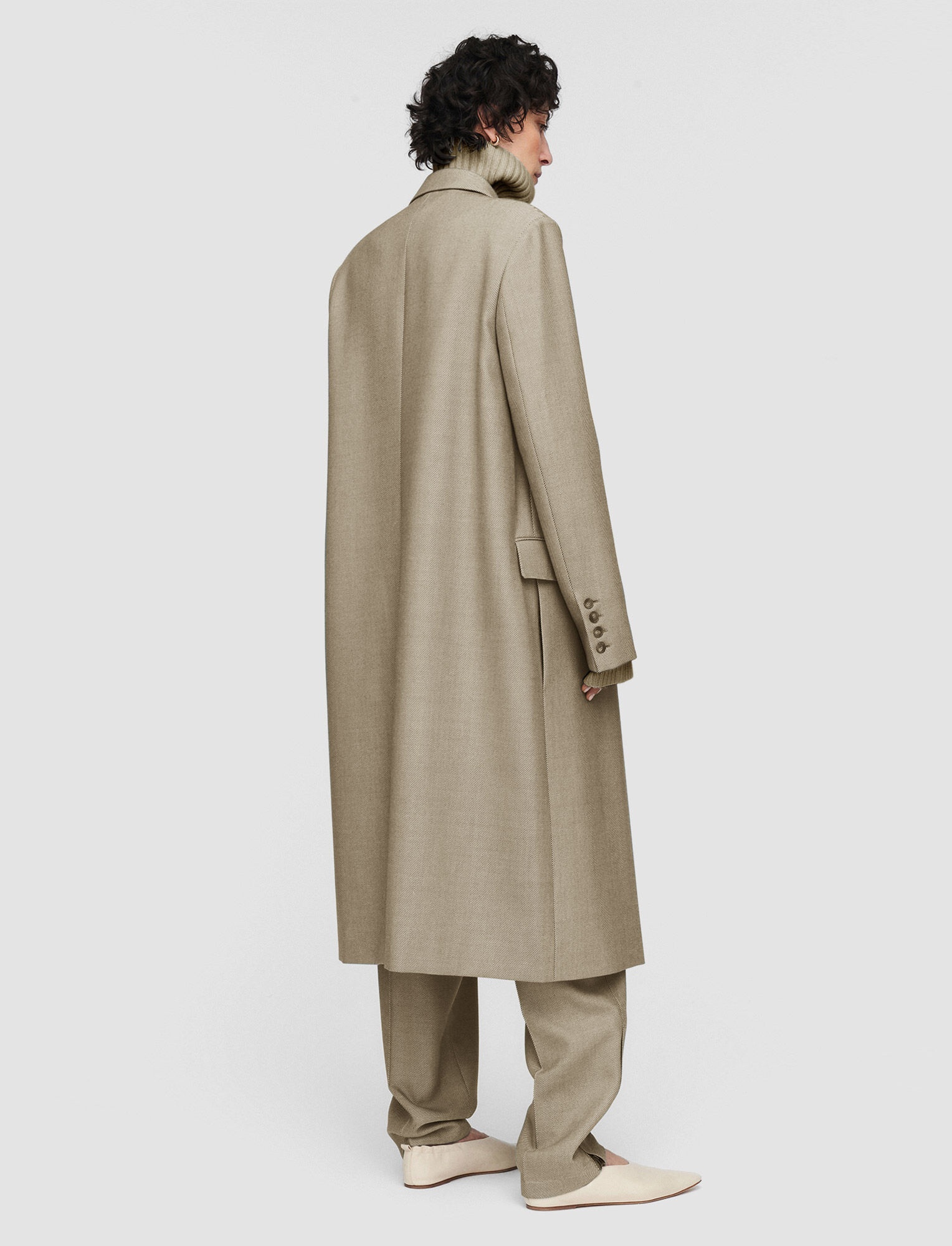 Fluid Wool Melange Cornwall Coat - 4