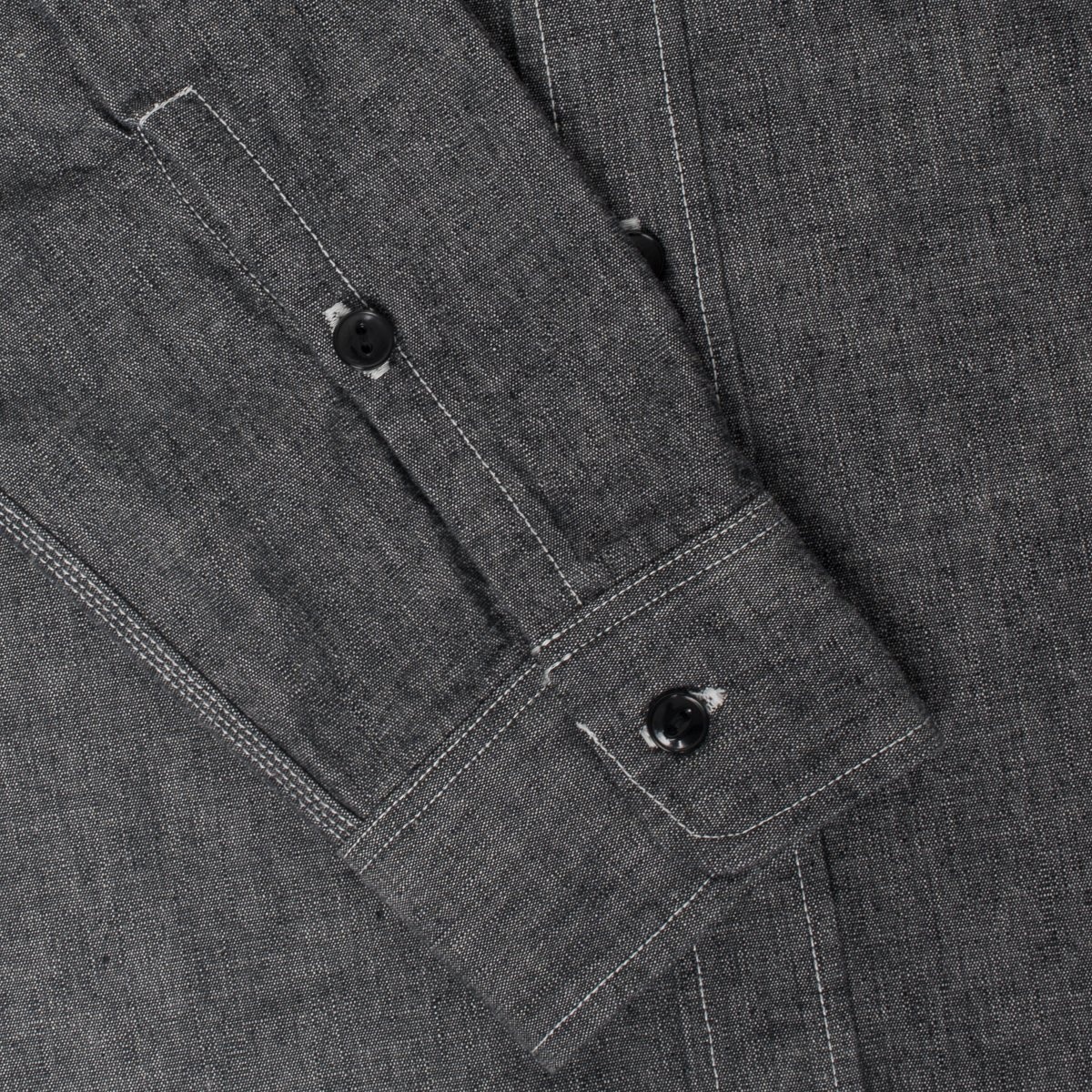 10oz Selvedge Chambray Work Shirt - Black - 8