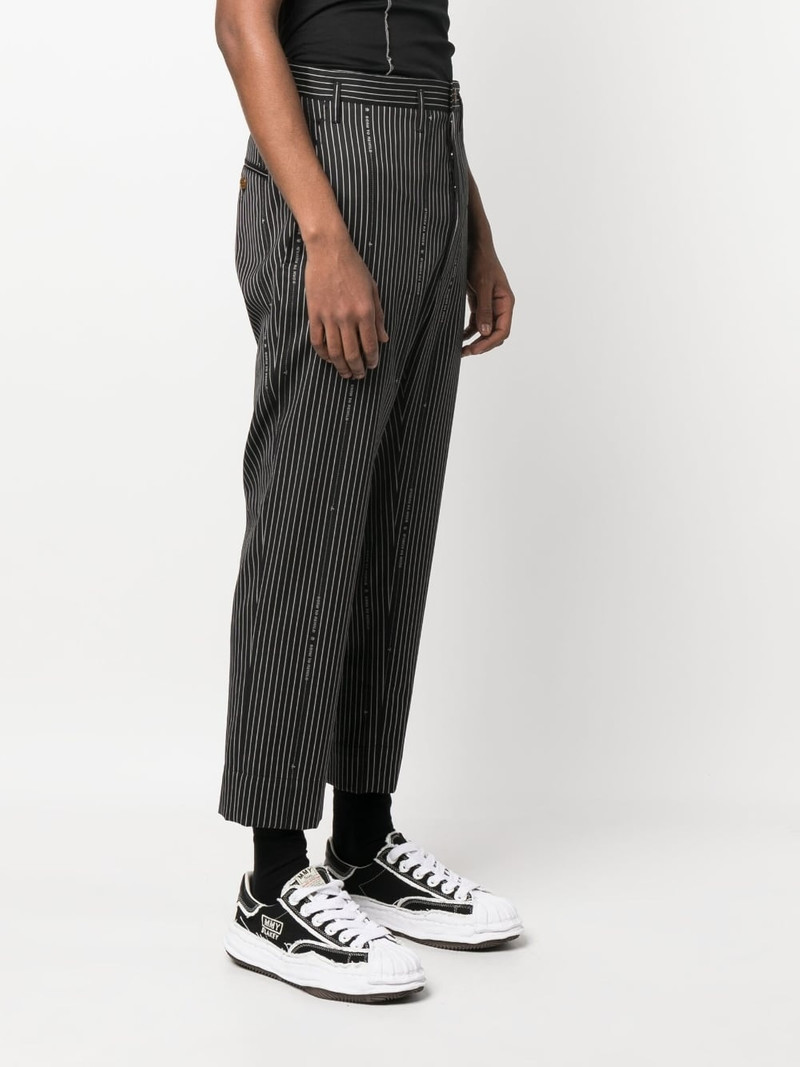 Cruise stripe-print cropped trousers 3