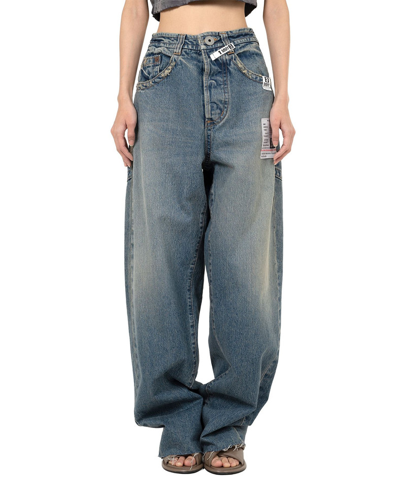 Amateur Sewn Like Wide Denim Pants 10