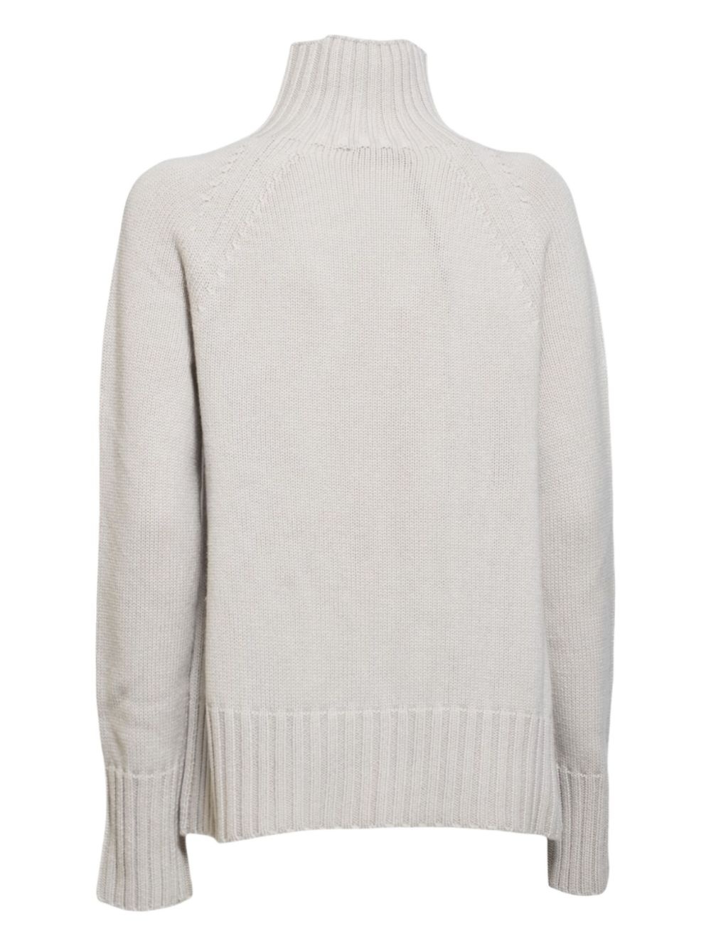high-neck chunky-knit sweater - 2