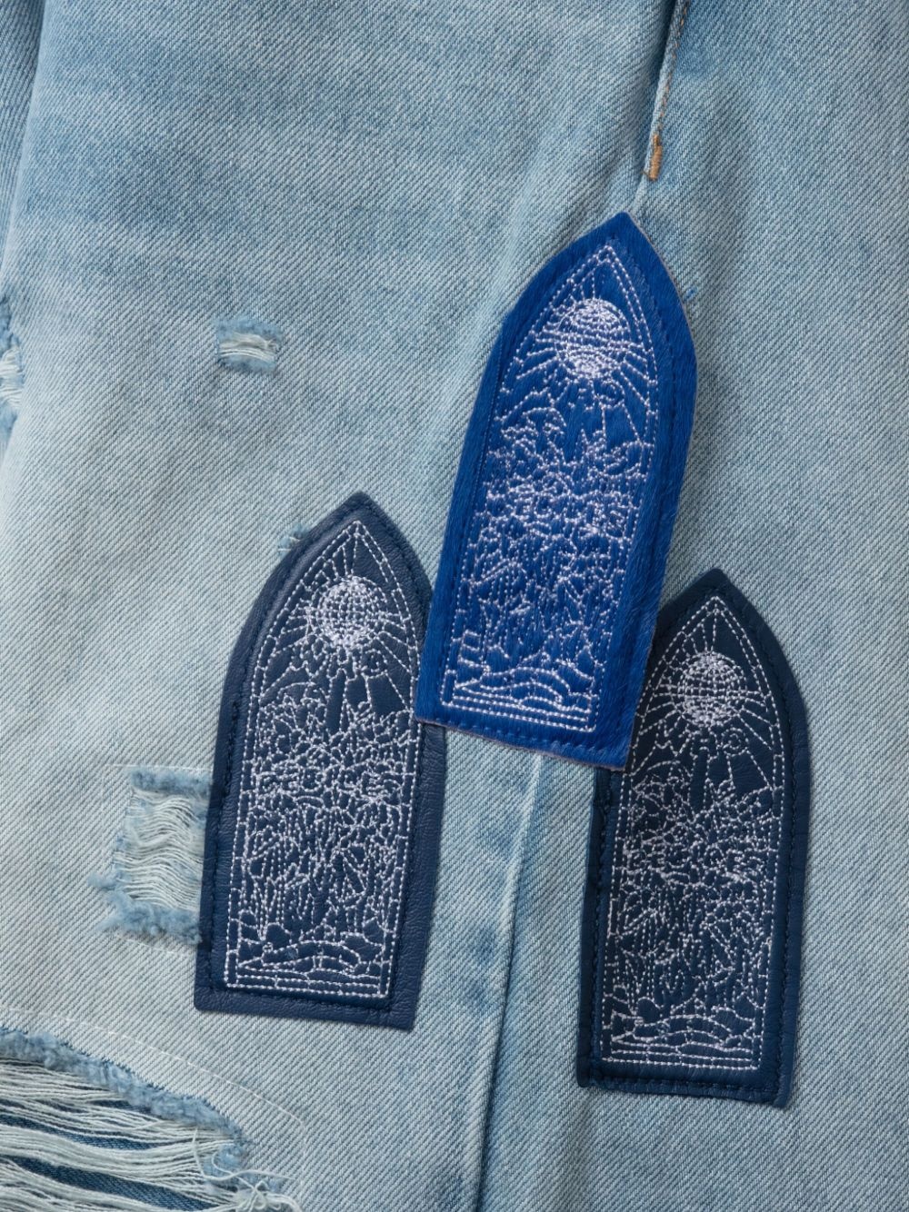 side-patch jeans - 6