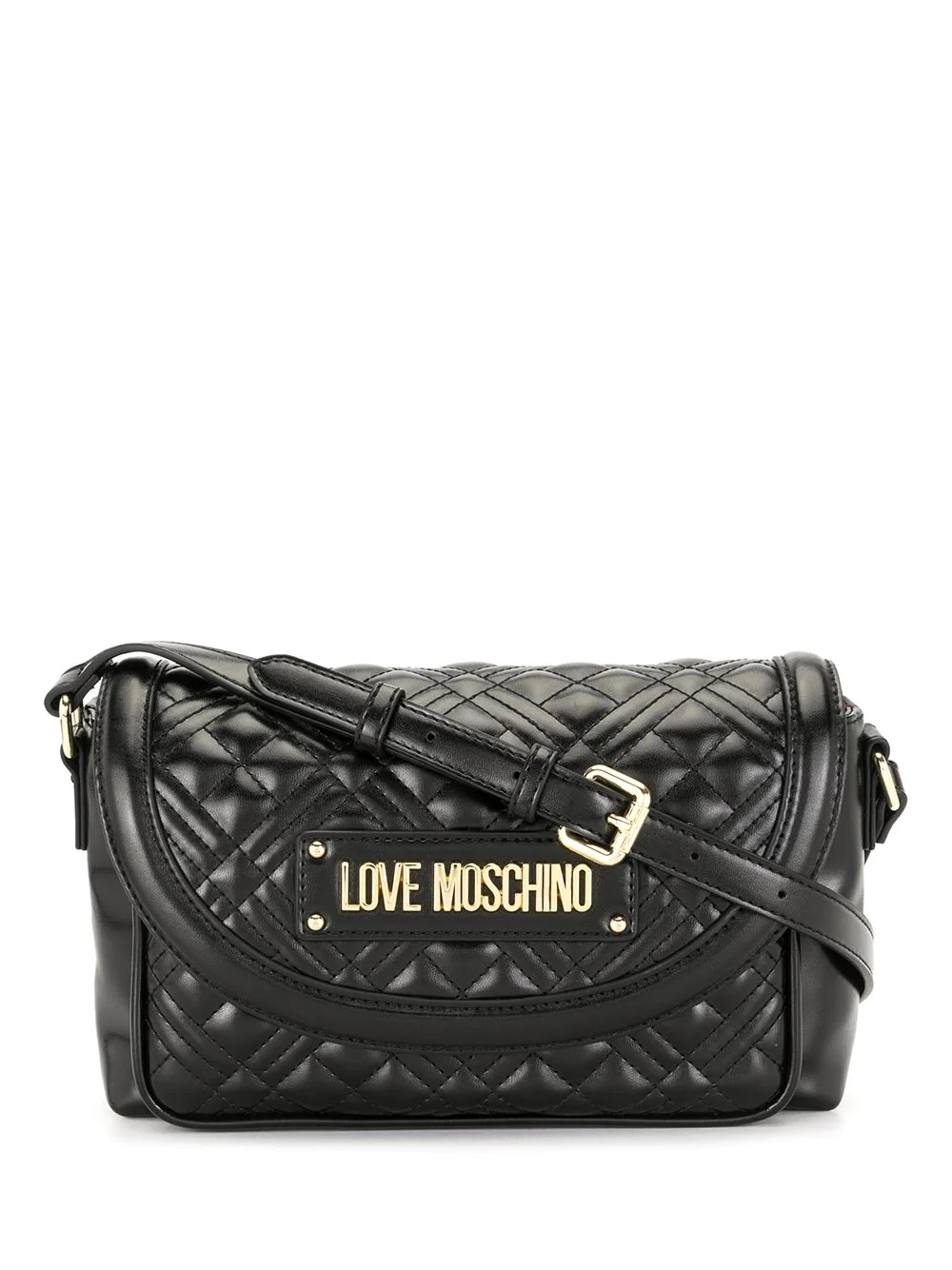 quilted leather crossbody bag - 1